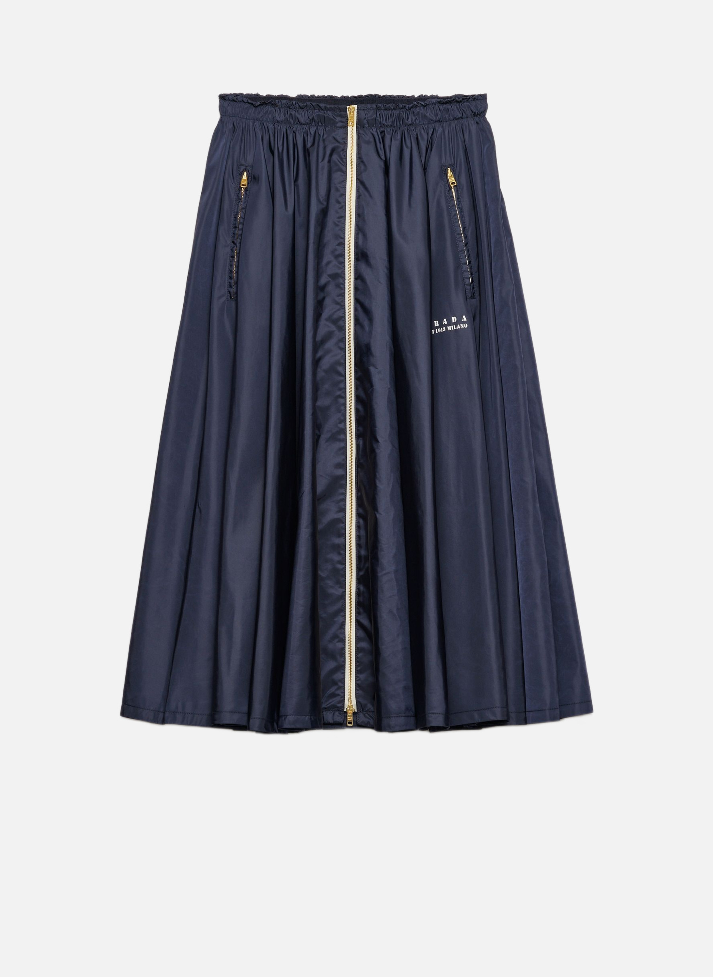 Jupe en re-nylon léger PRADA Bleu