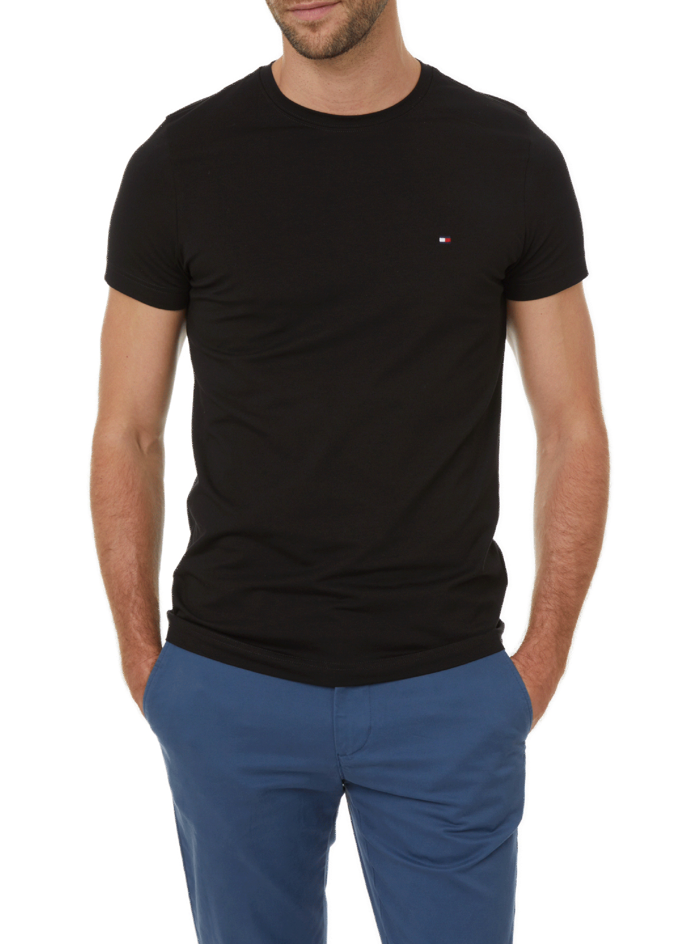 TOMMY HILFIGER Short-sleeved T-shirt Black