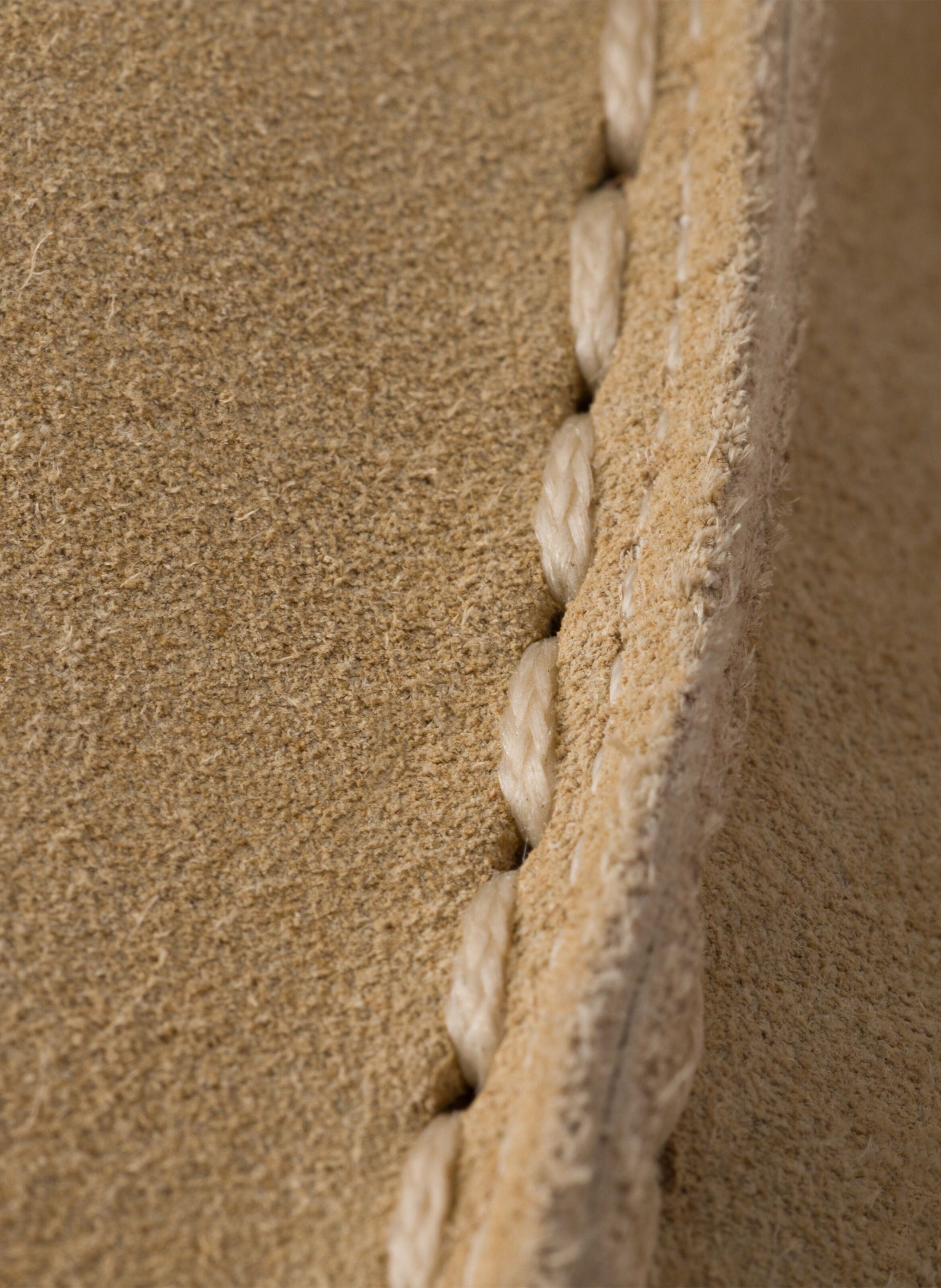 Mocassins en veau velours et shearling PRADA Beige