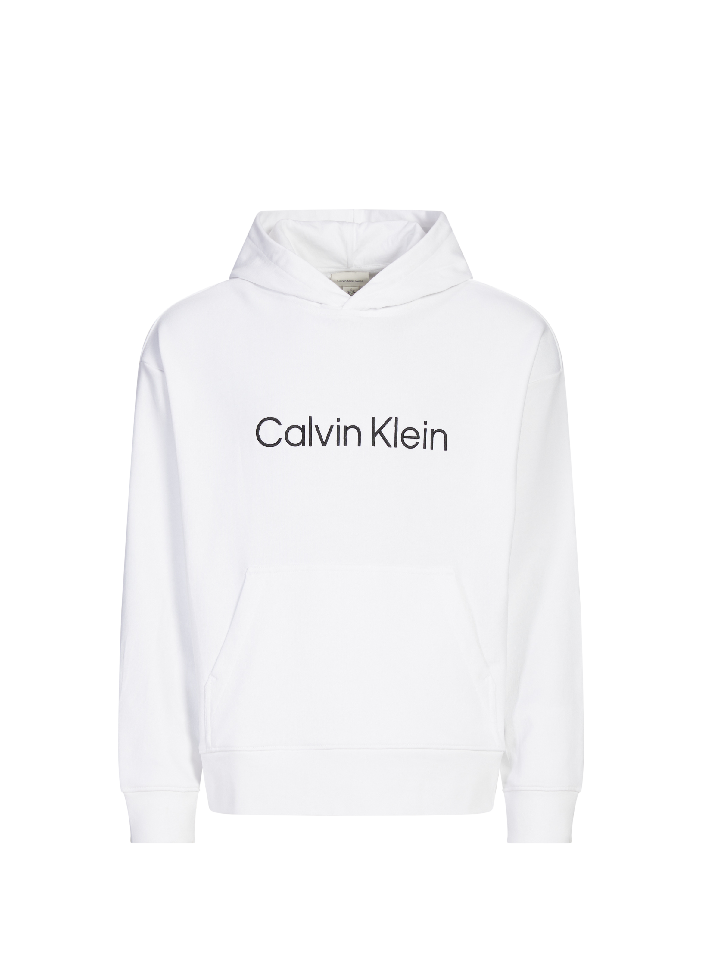 Hoodie en coton CALVIN KLEIN Blanc