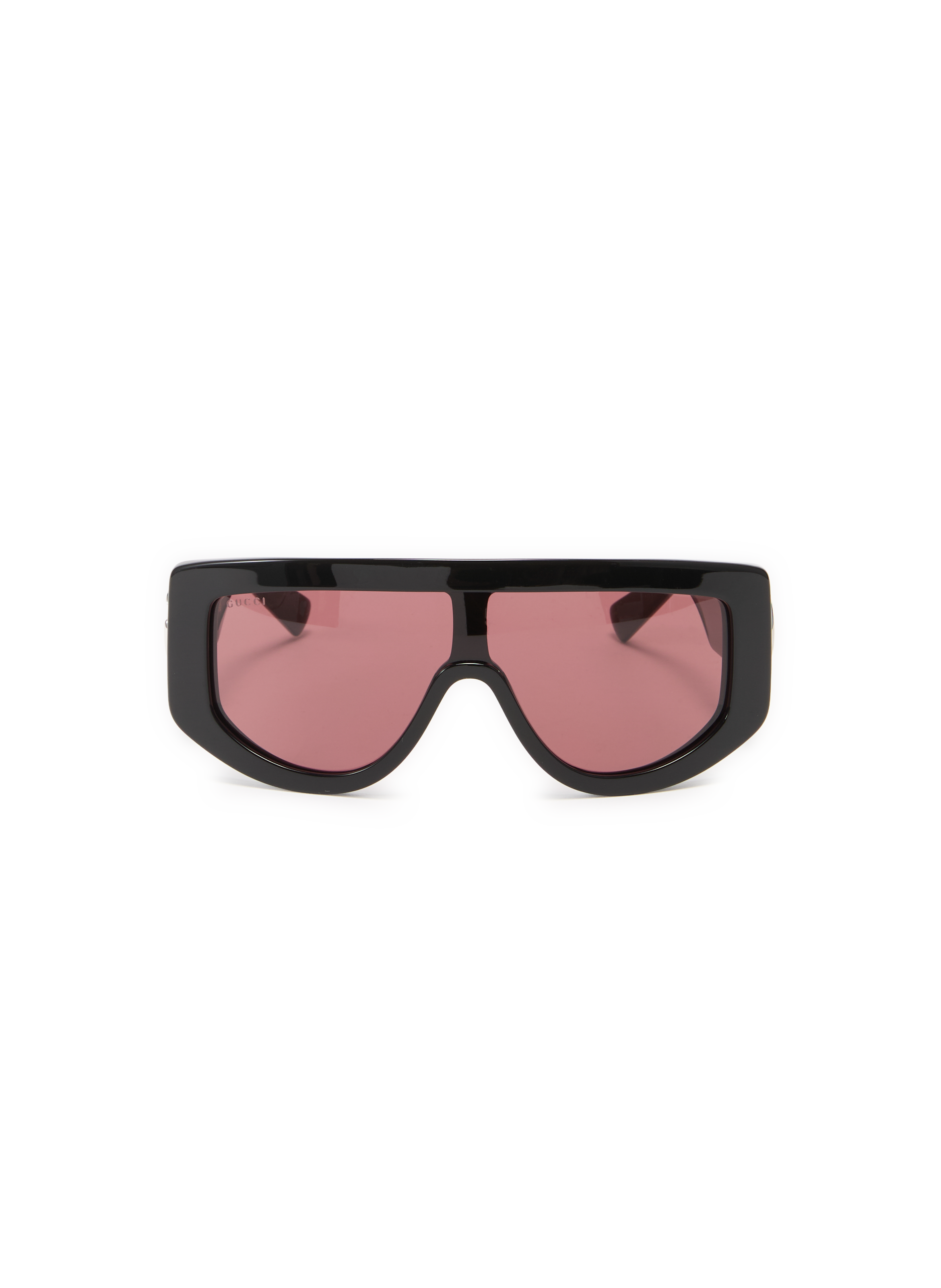 GUCCI Solid color aviator sunglasses Black