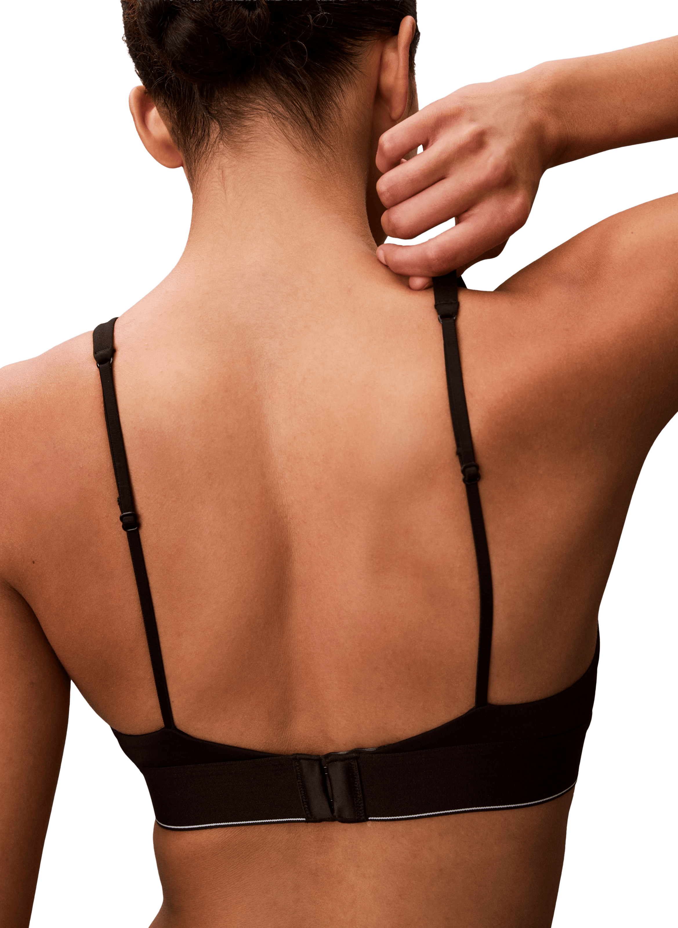 Brassière imprimée à logo CALVIN KLEIN Noir