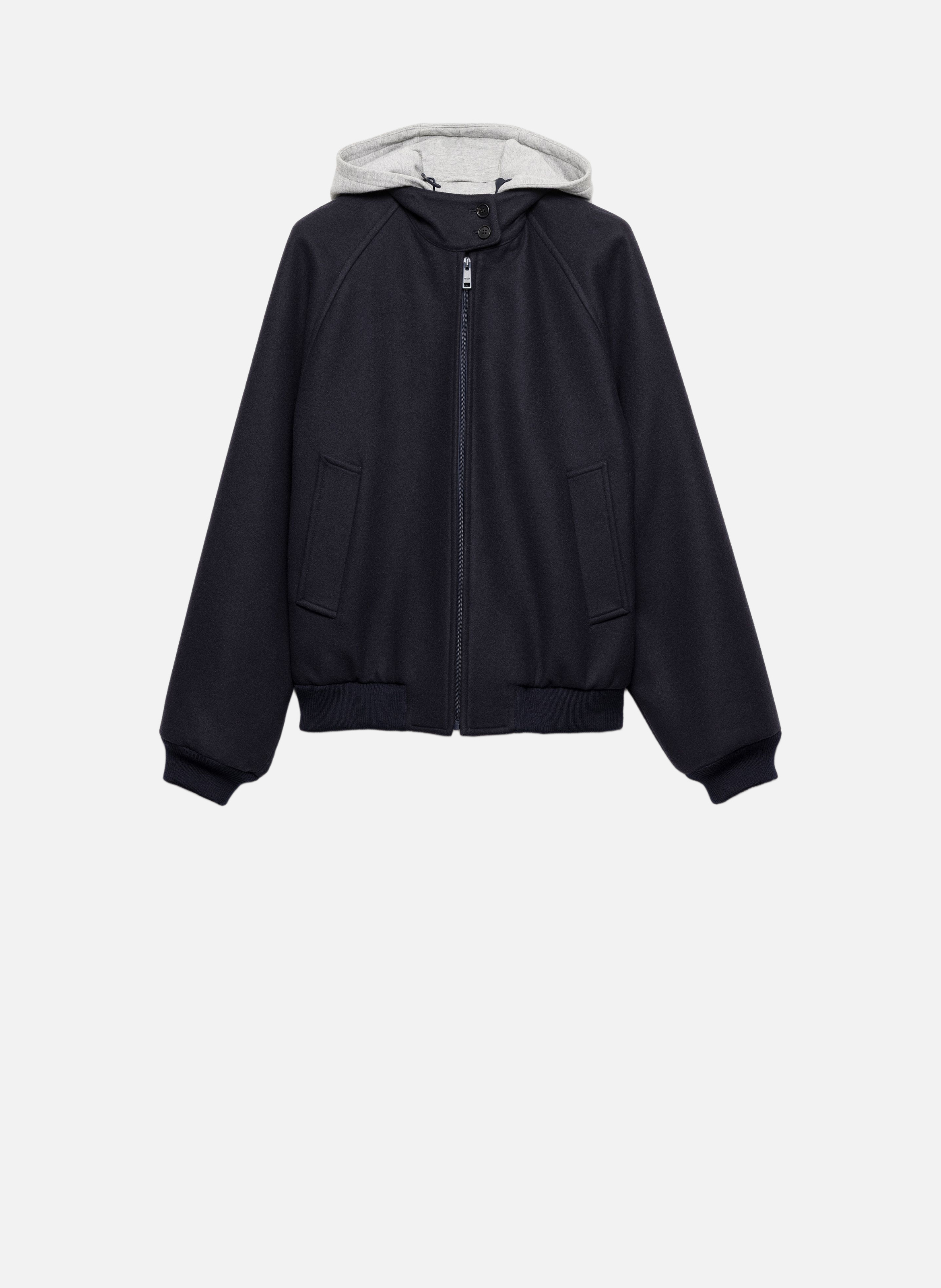 Veste en tissu et molleton de coton PRADA Bleu