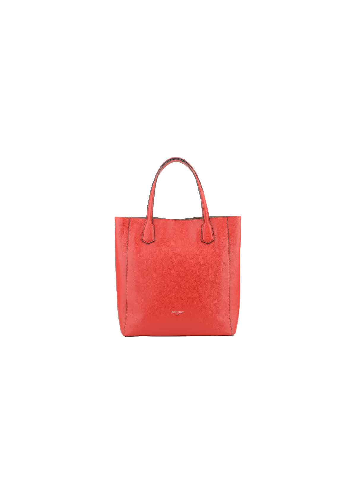 Corso | sac cabas en cuir de vachette POURCHET Rouge