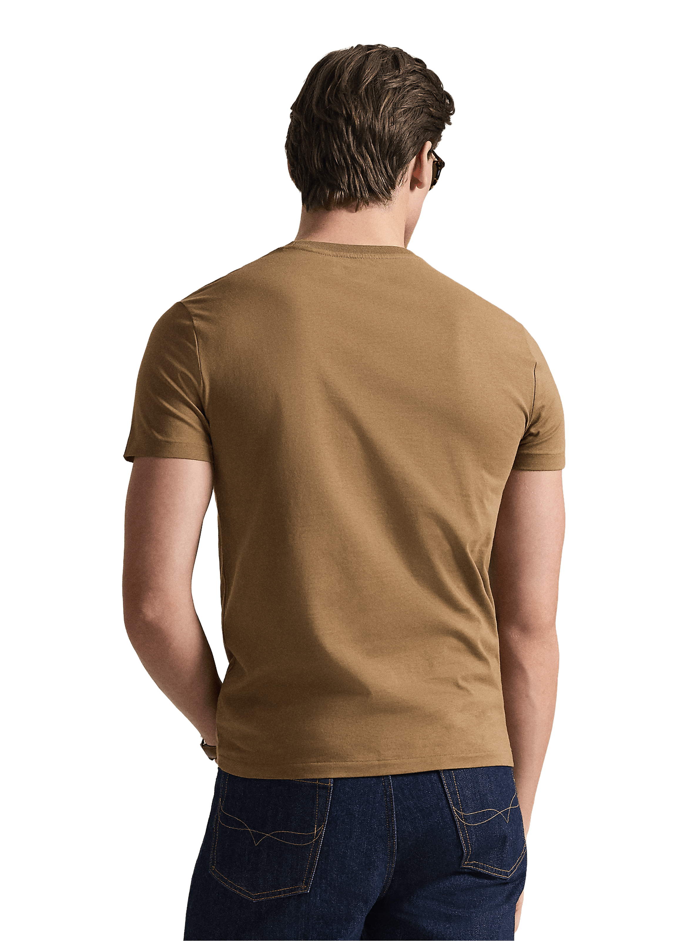 Cotton round-neck T-shirt POLO RALPH LAUREN Beige