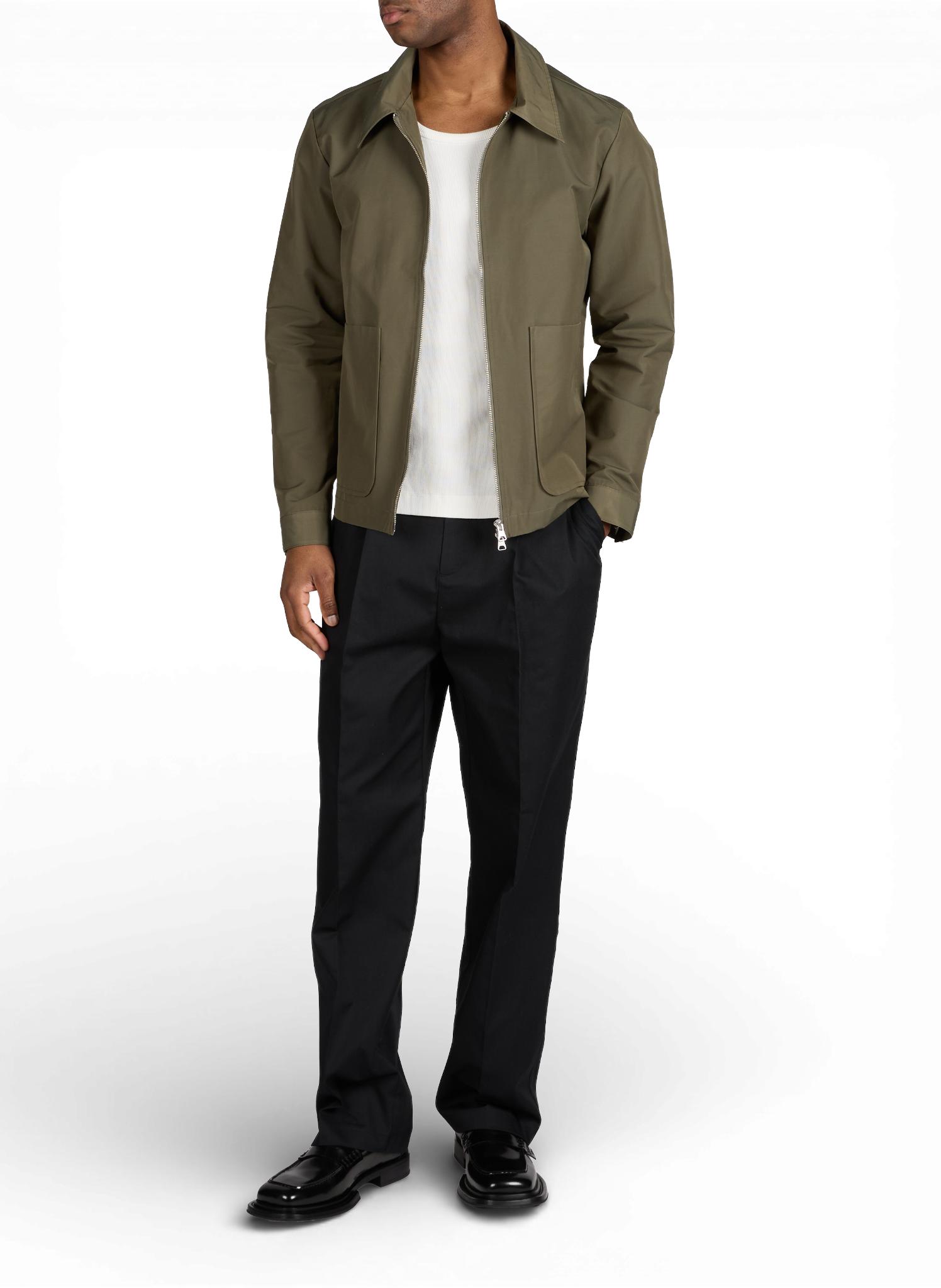 Blouson Gael en coton mélangé NN.07 Kaki