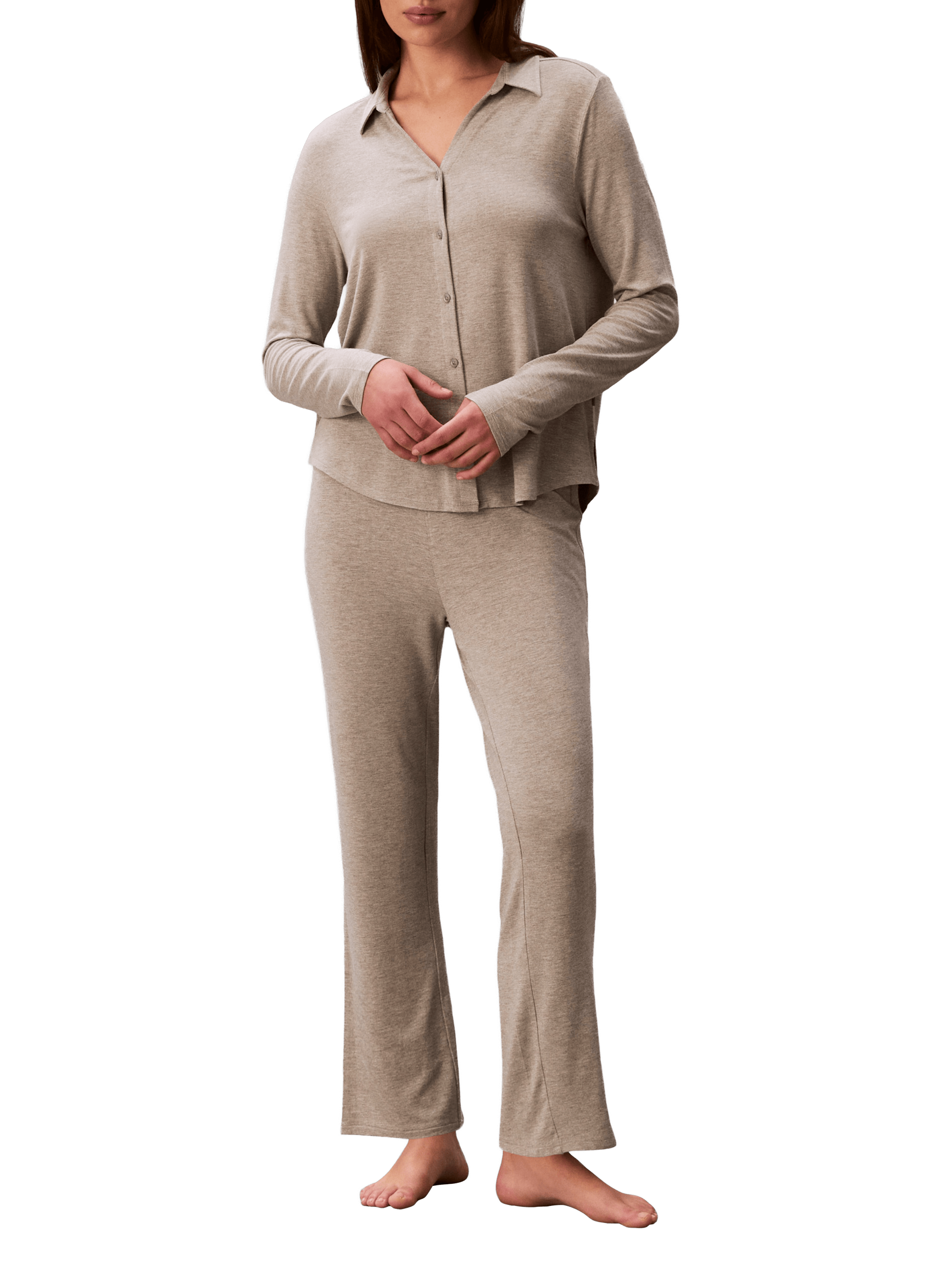 Solid color pajama set CALVIN KLEIN Grey