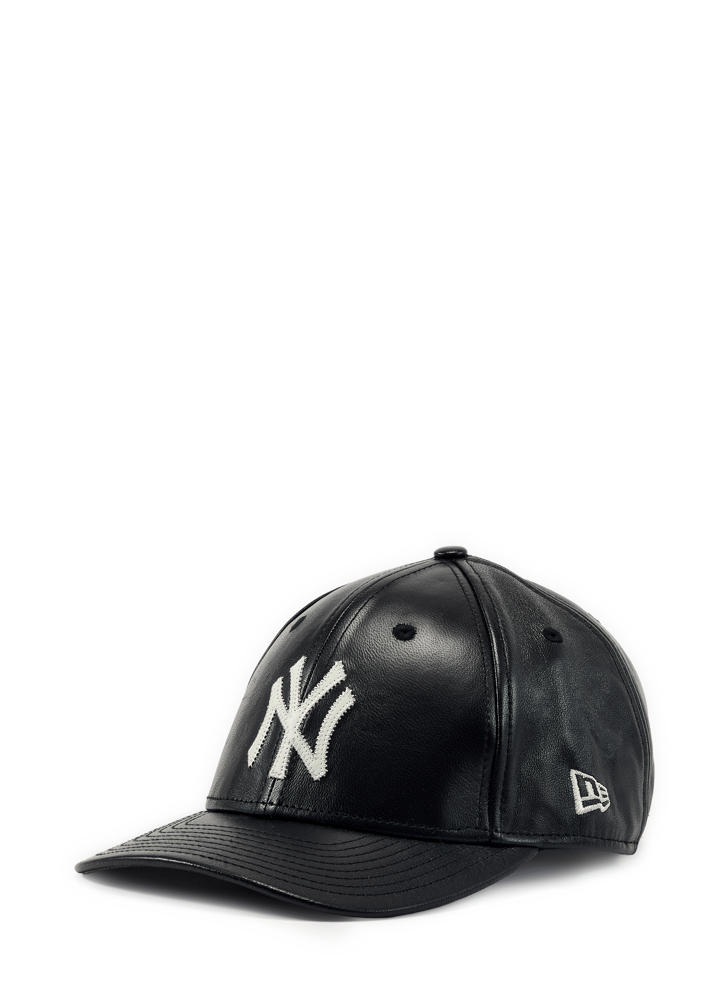 Casquette logo en cuir NEW ERA Noir