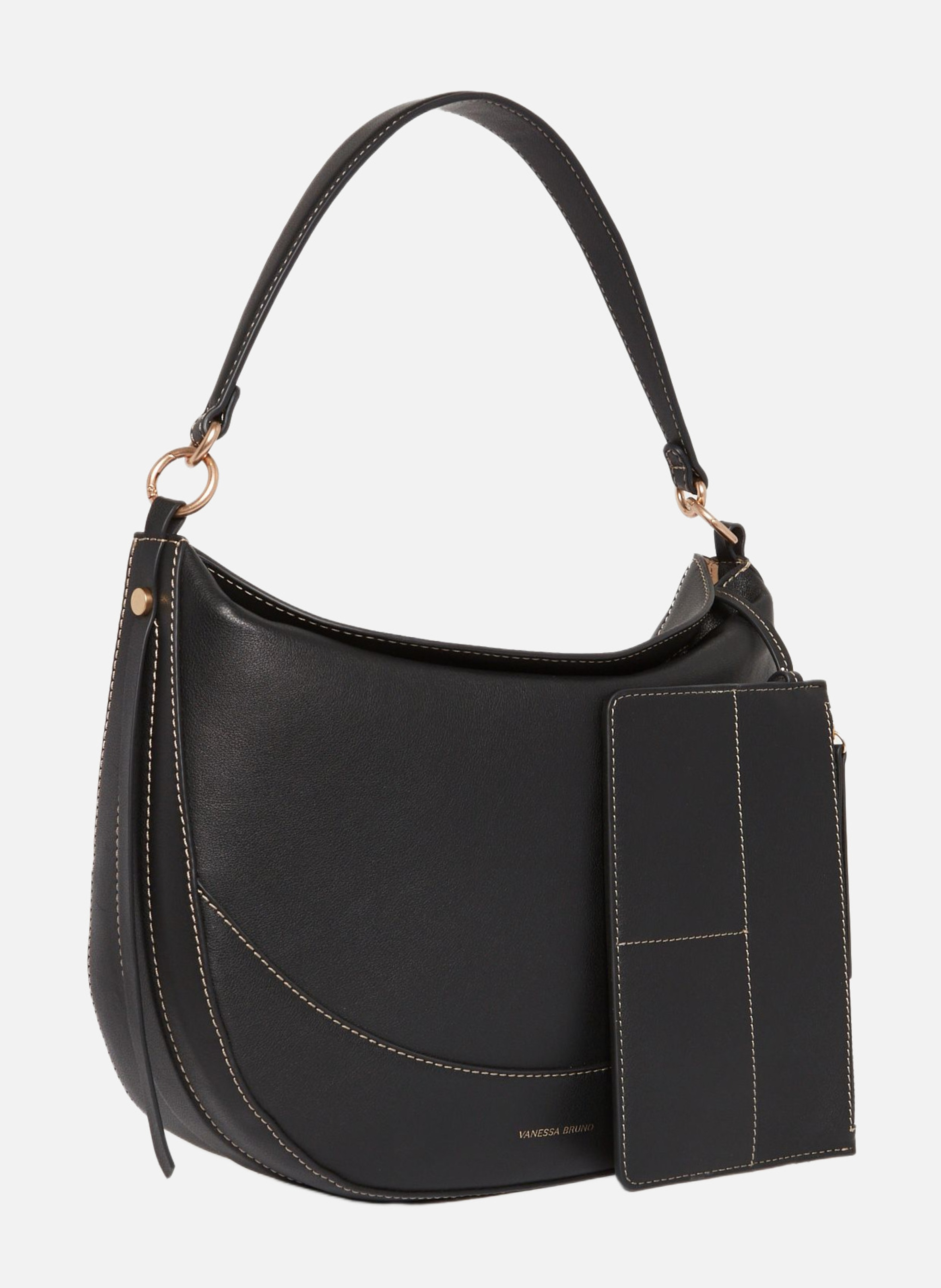 Grand sac daily en cuir VANESSA BRUNO Noir