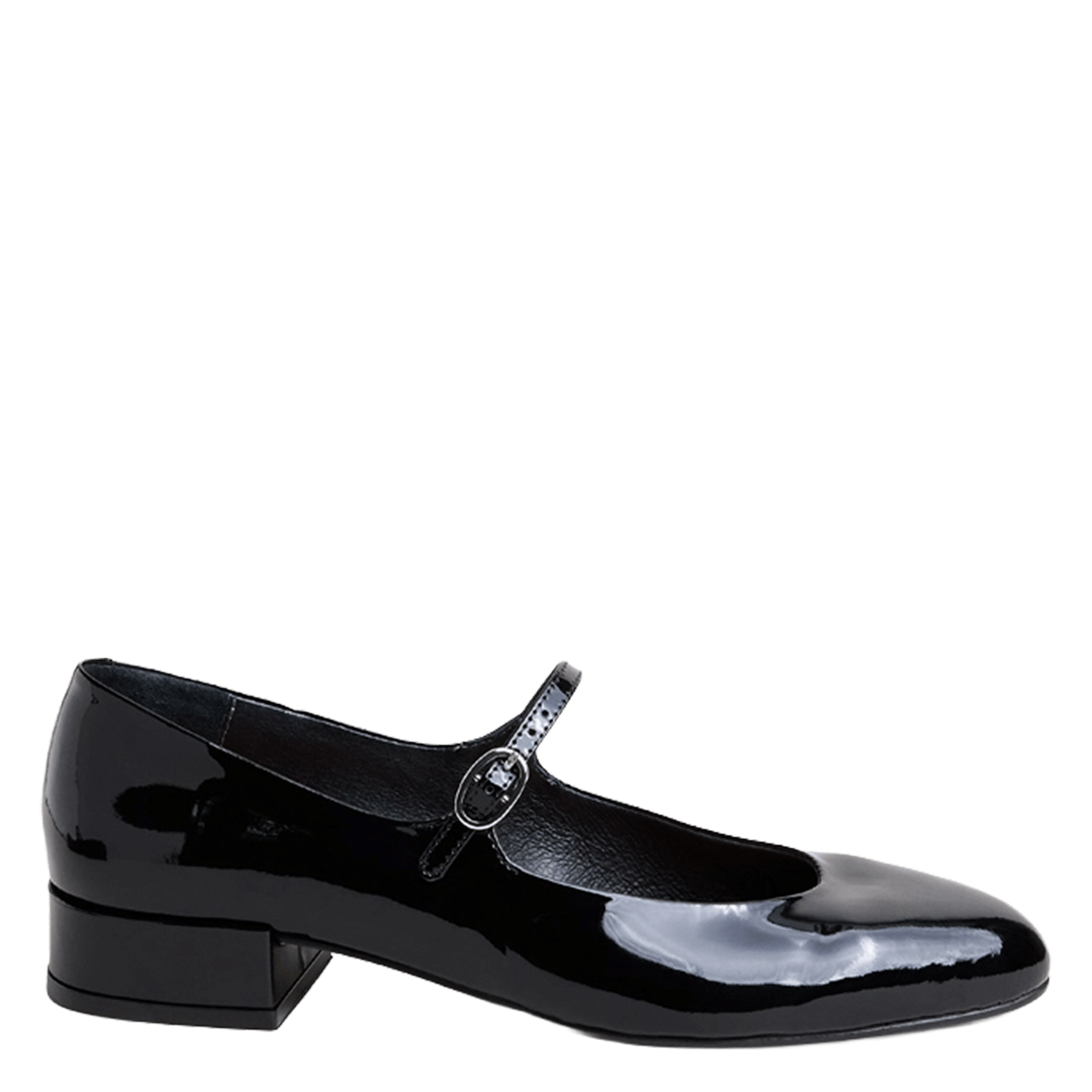 Babies en cuir verni desance JONAK Noir
