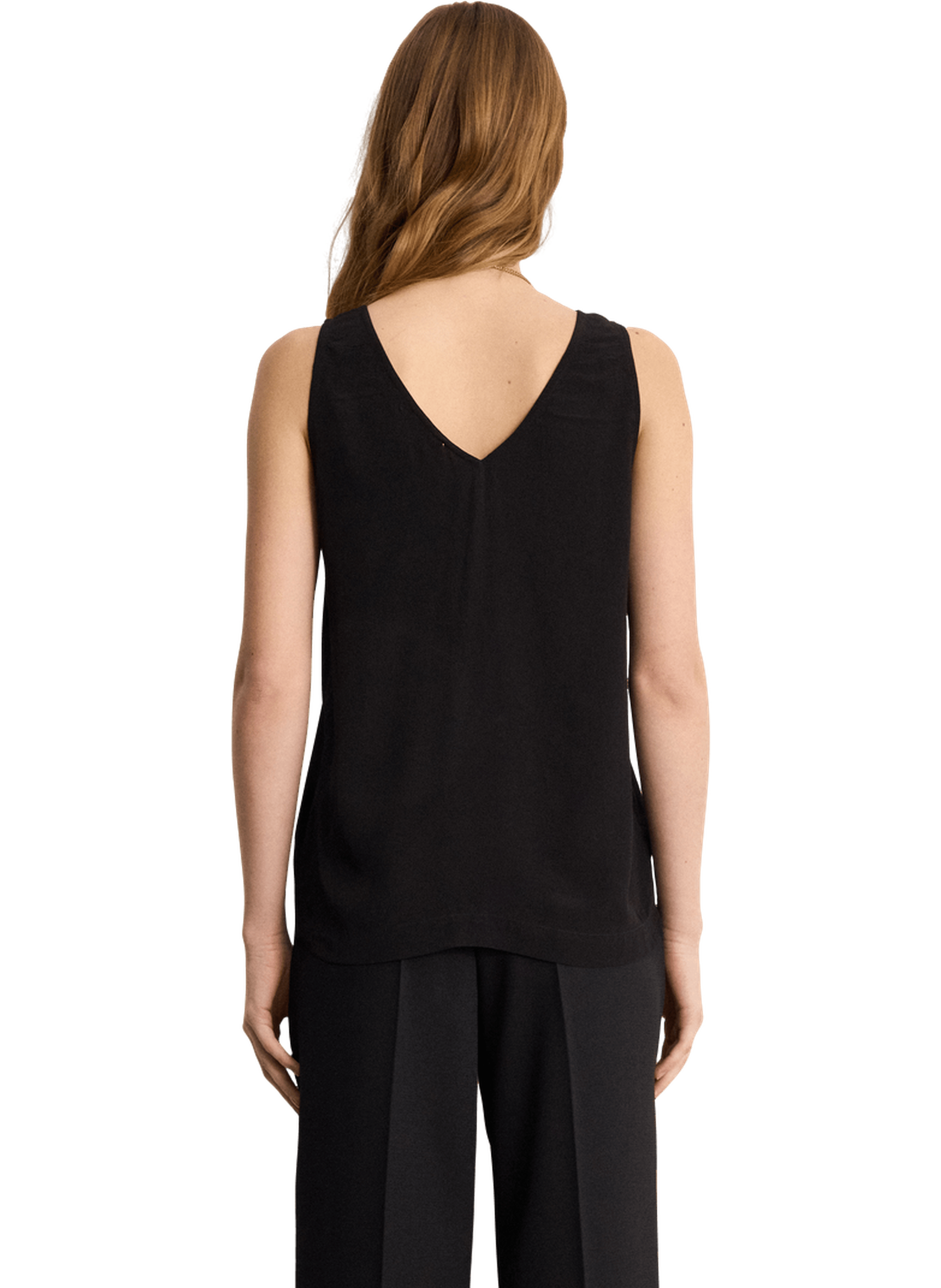 Top fluide à dentelle - christelle PABLO Noir