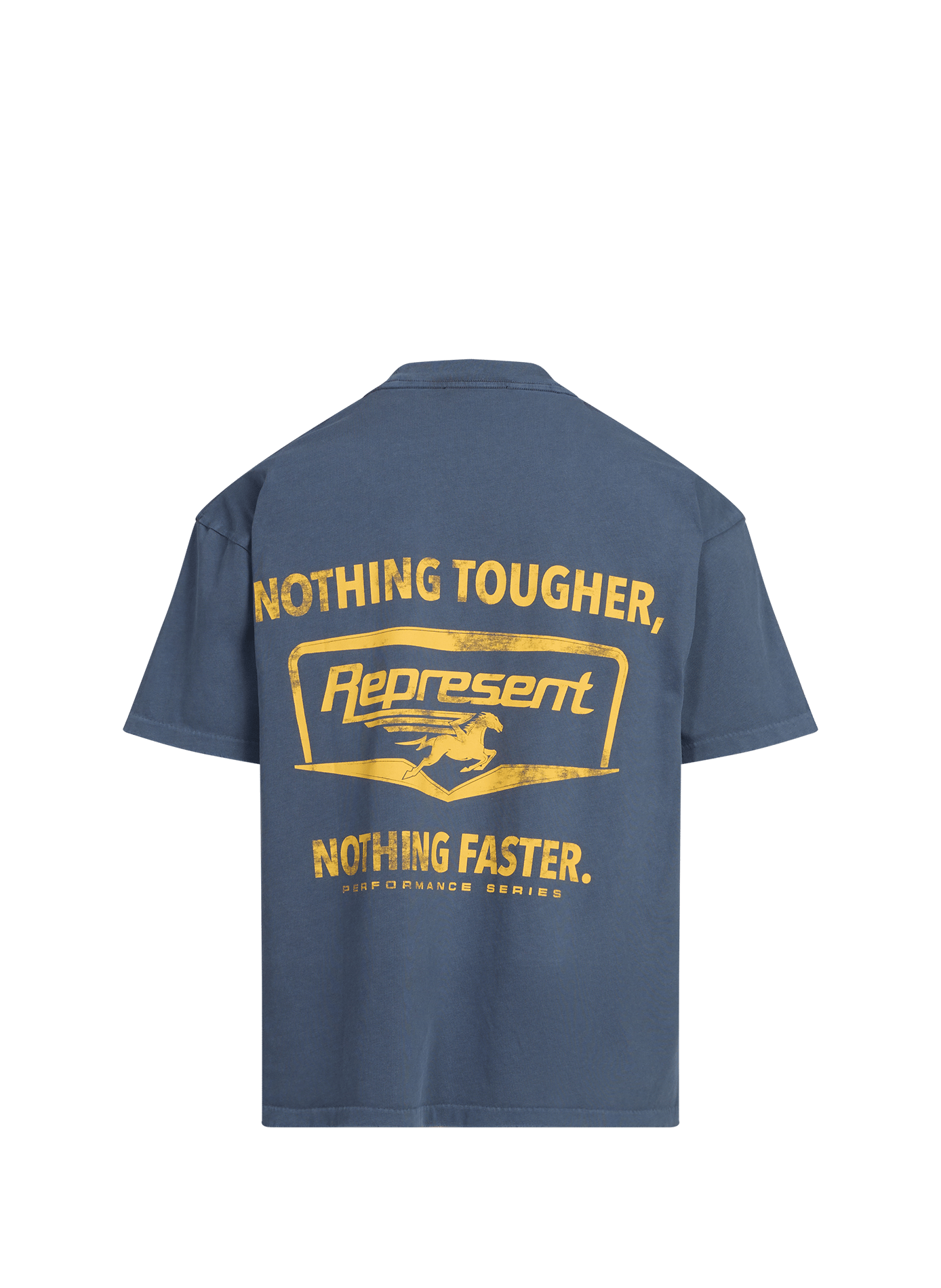 Printed cotton T-shirt REPRESENT Blue