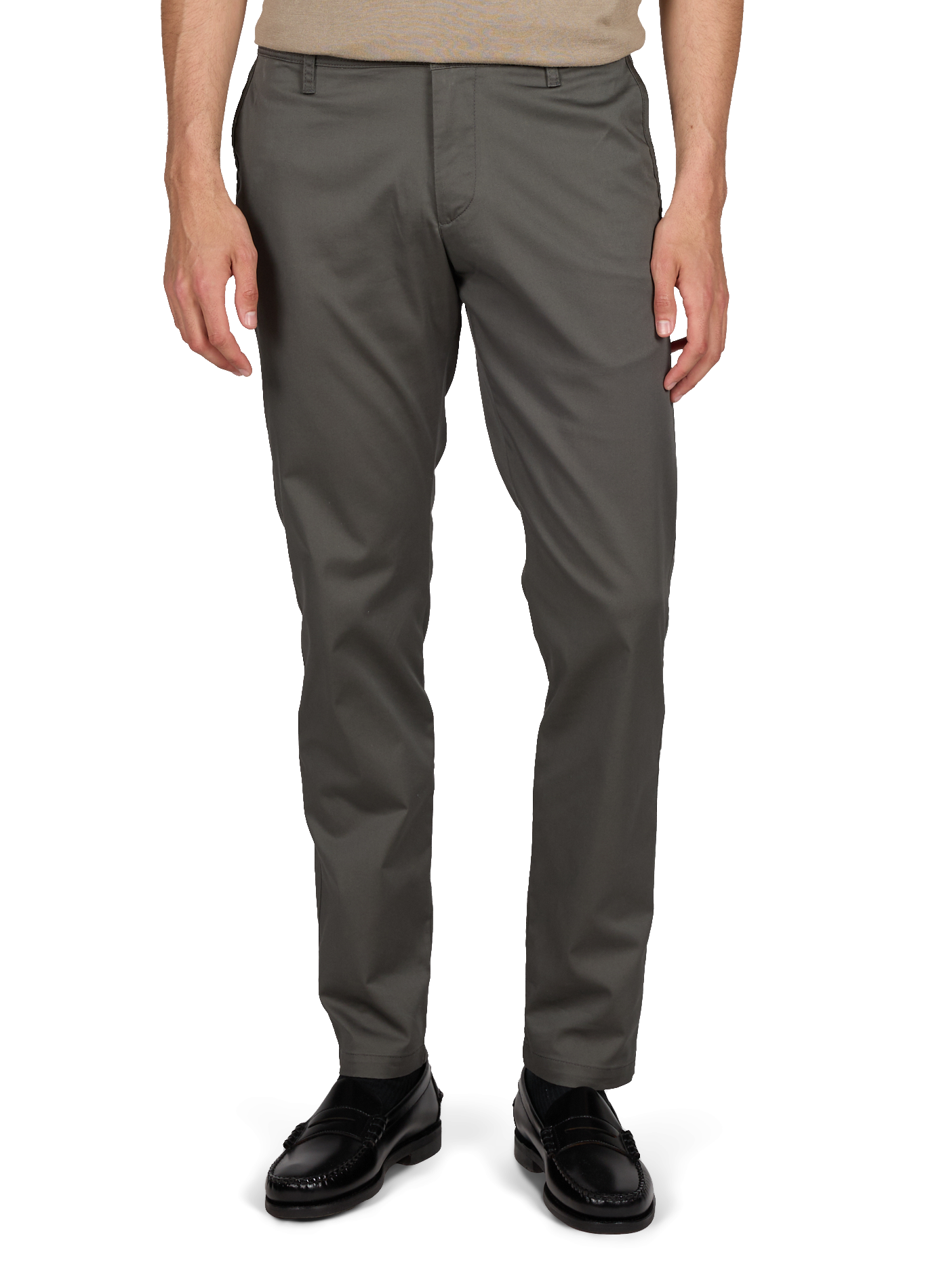 Pantalon slim en coton mélangé ARMANI EXCHANGE Kaki