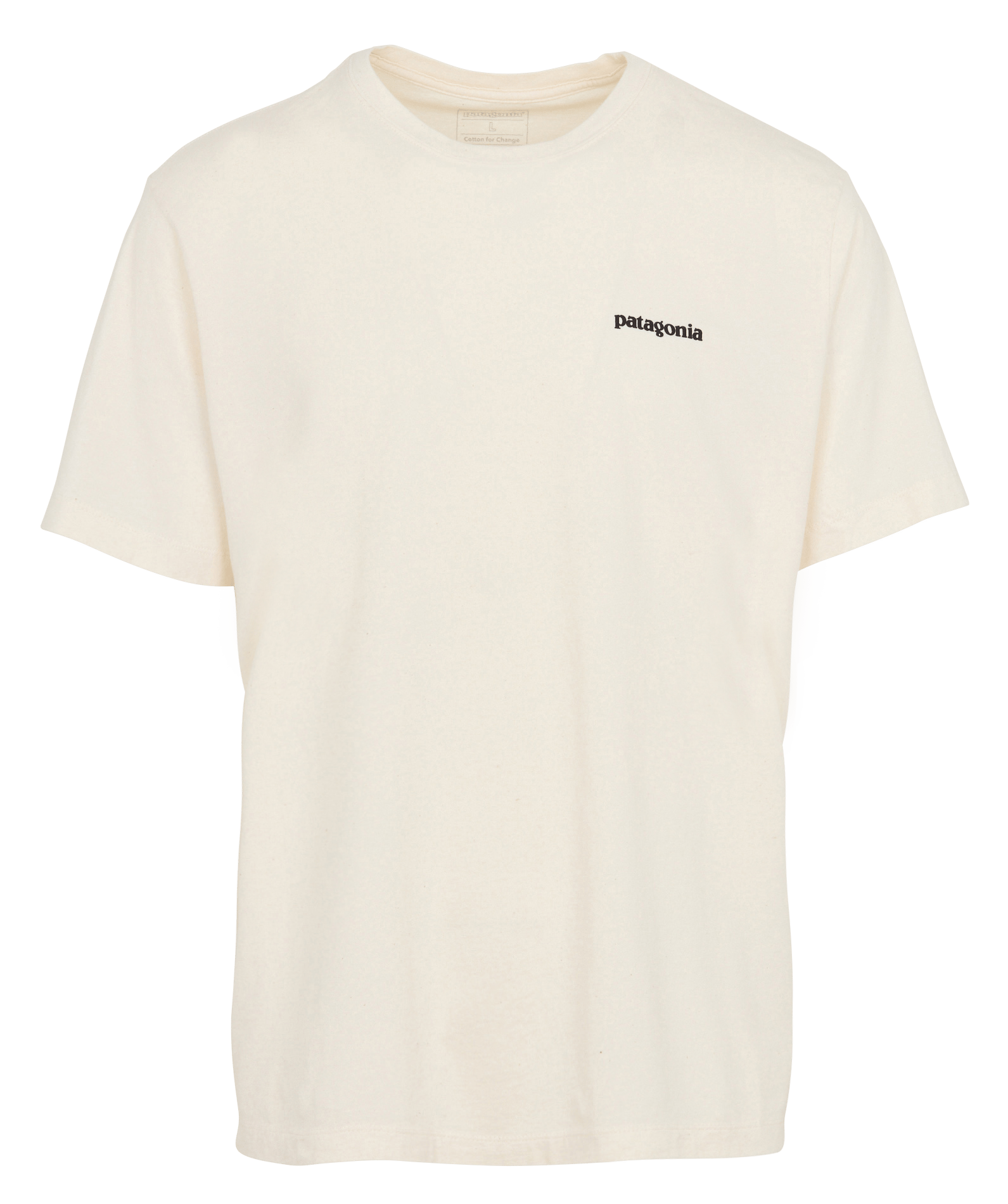 Tee-shirt oversize col rond en coton bio sérigraphié PATAGONIA Beige