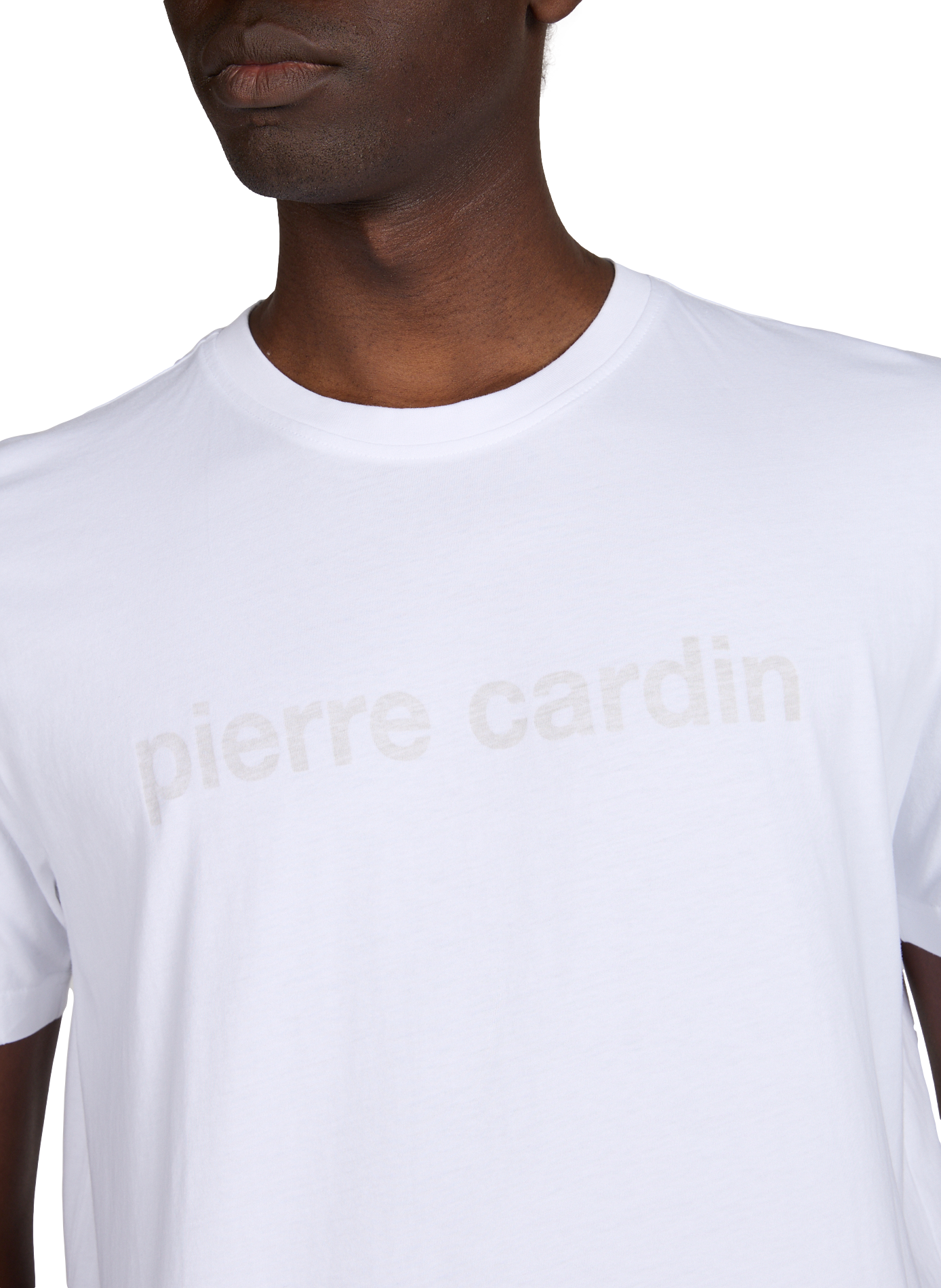 Maglietta a maniche corte in cotone PIERRE CARDIN Bianco