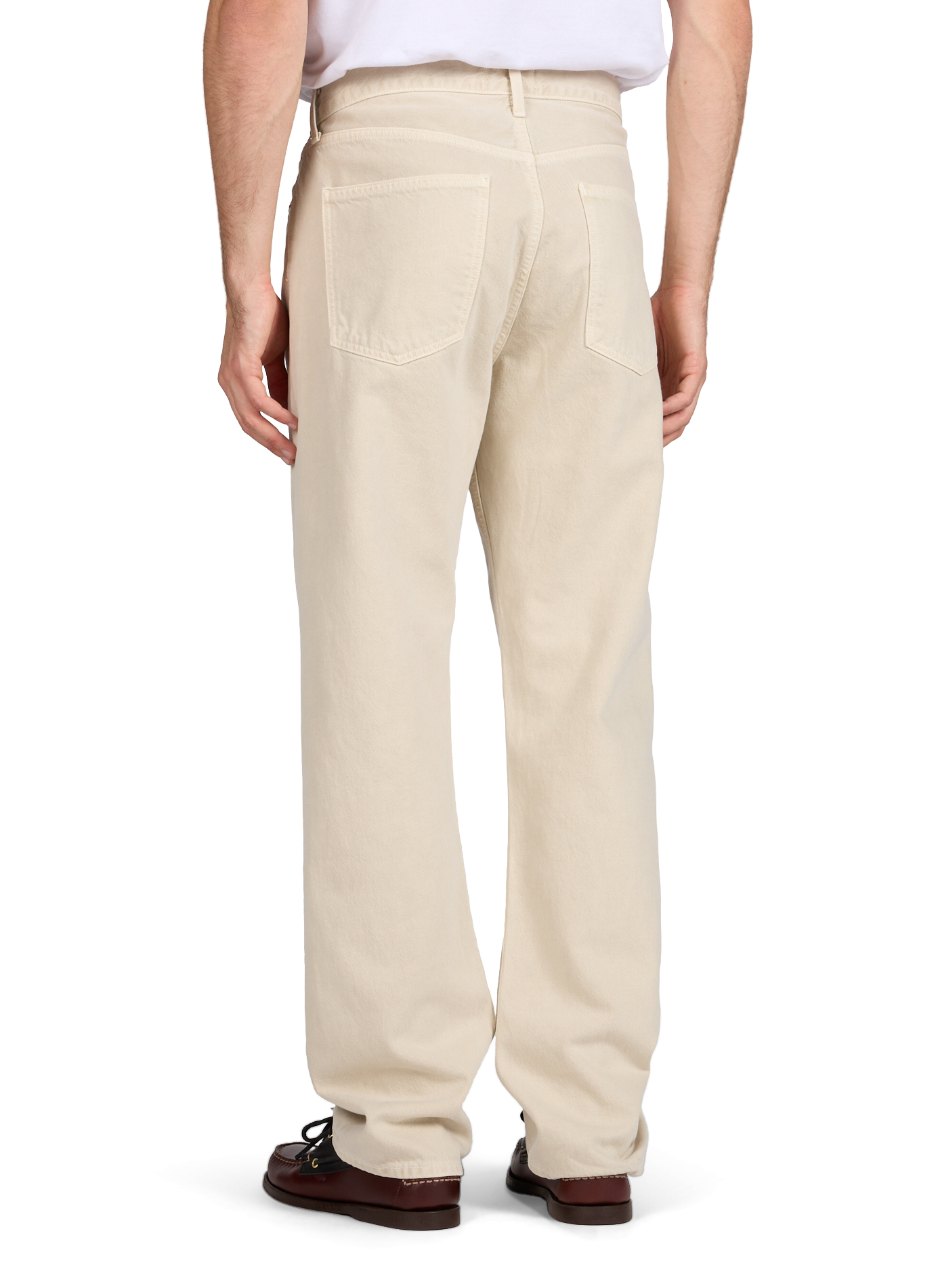 Jeans dritti in cotone AGOLDE Beige