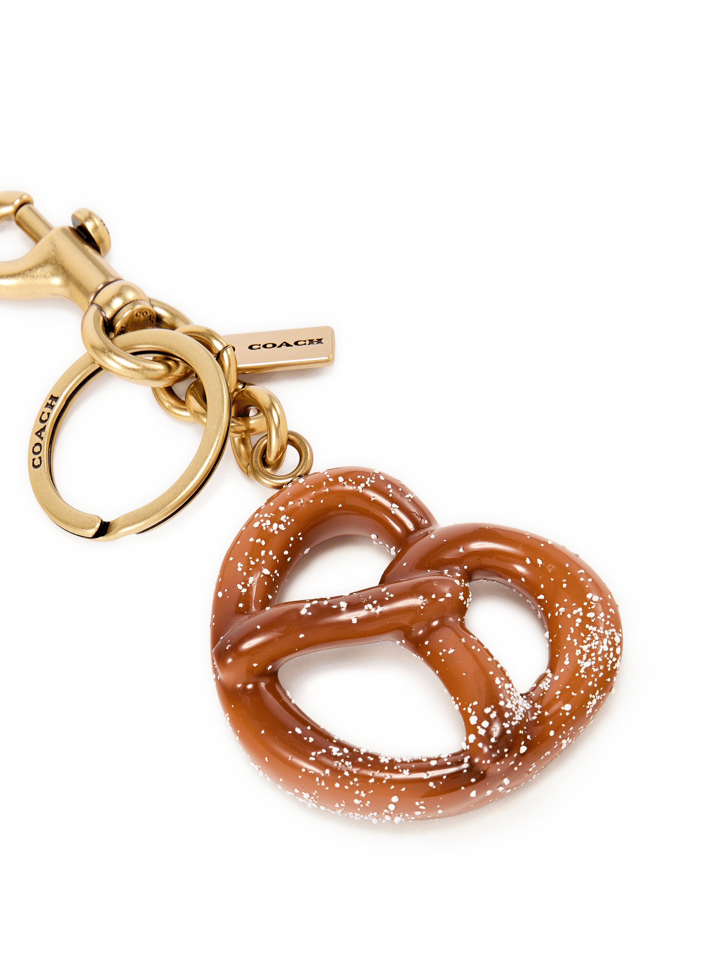 sleutelhanger pretzel COACH Goud