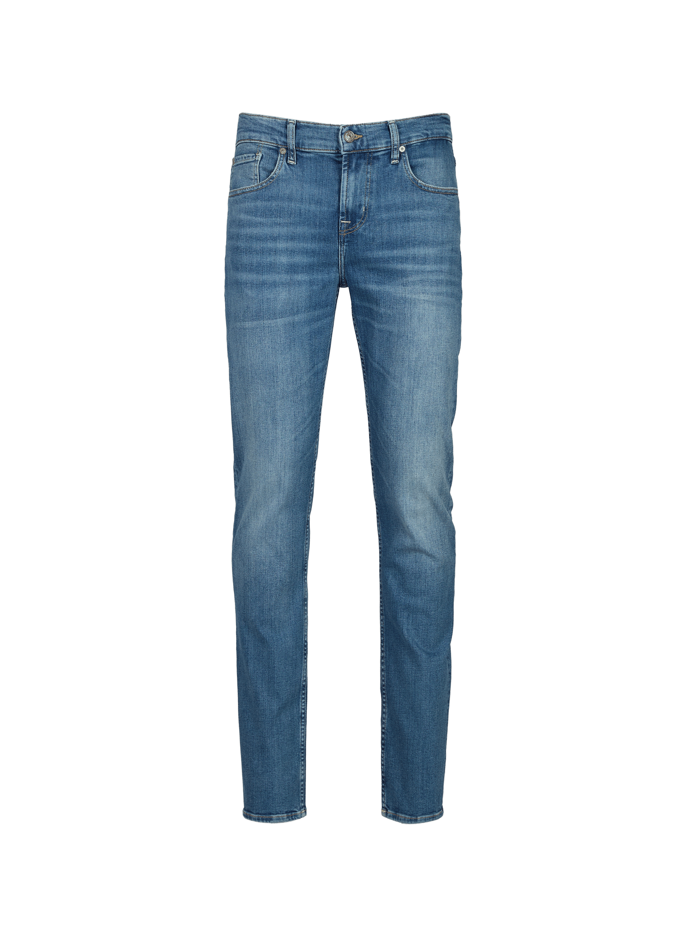 Cotton-blend slim-fit jeans 7 FOR ALL MANKIND Blue