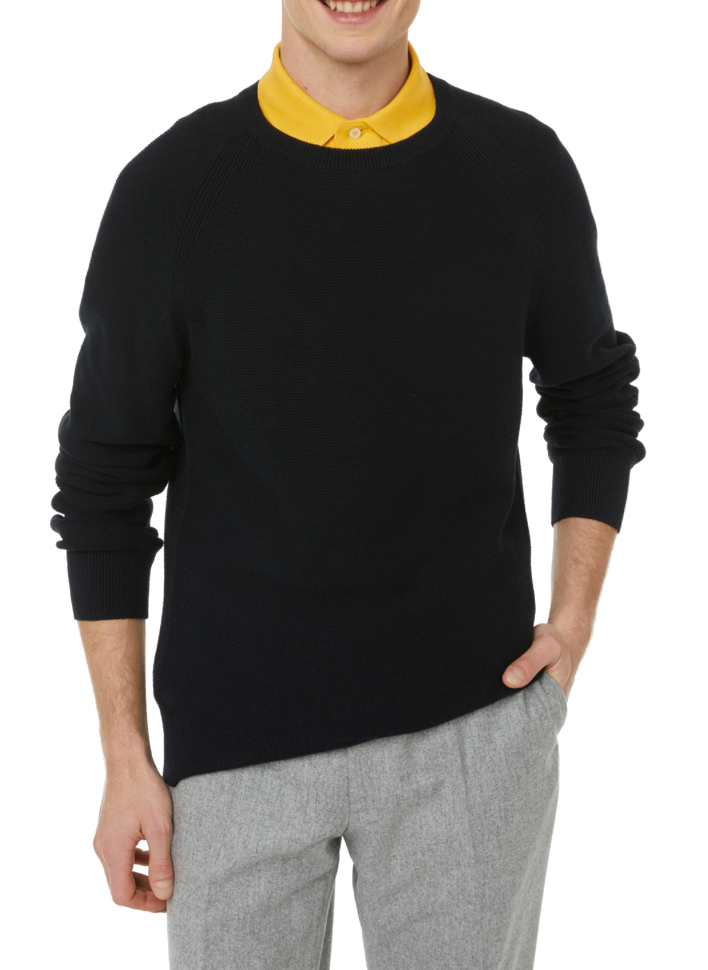 Straight cotton knit jumper DOCKERS Black