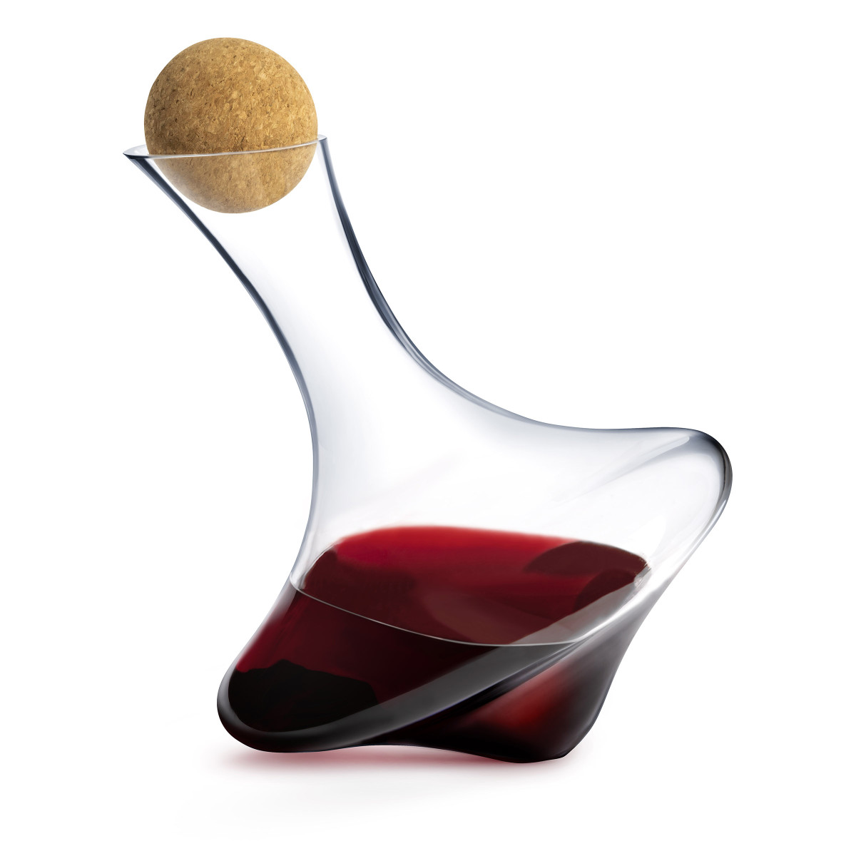 Toupie - carafe 1.3 l avec bouchon en bois COUZON Transparent