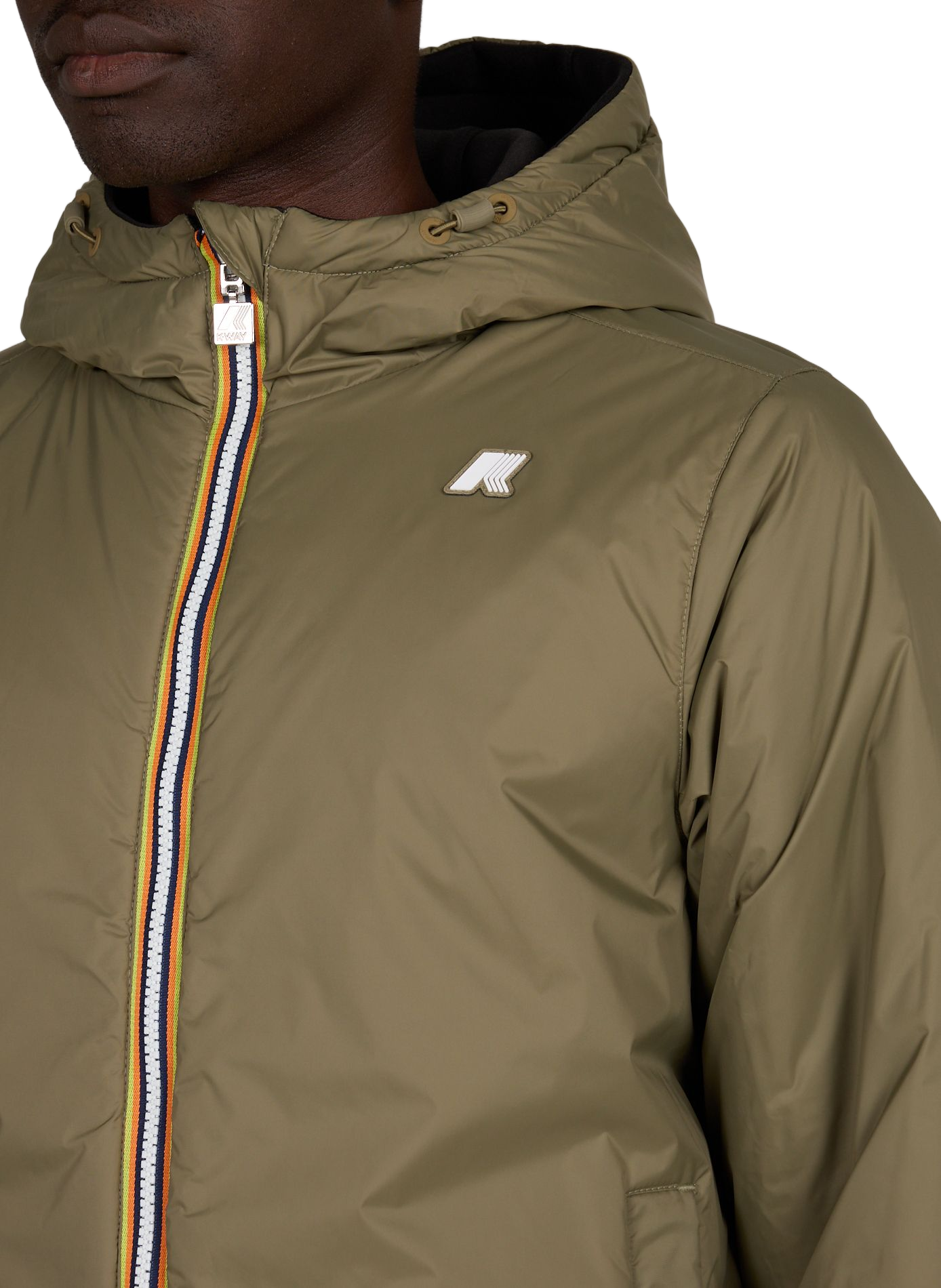 High-neck sweatshirt K-WAY Khaki
