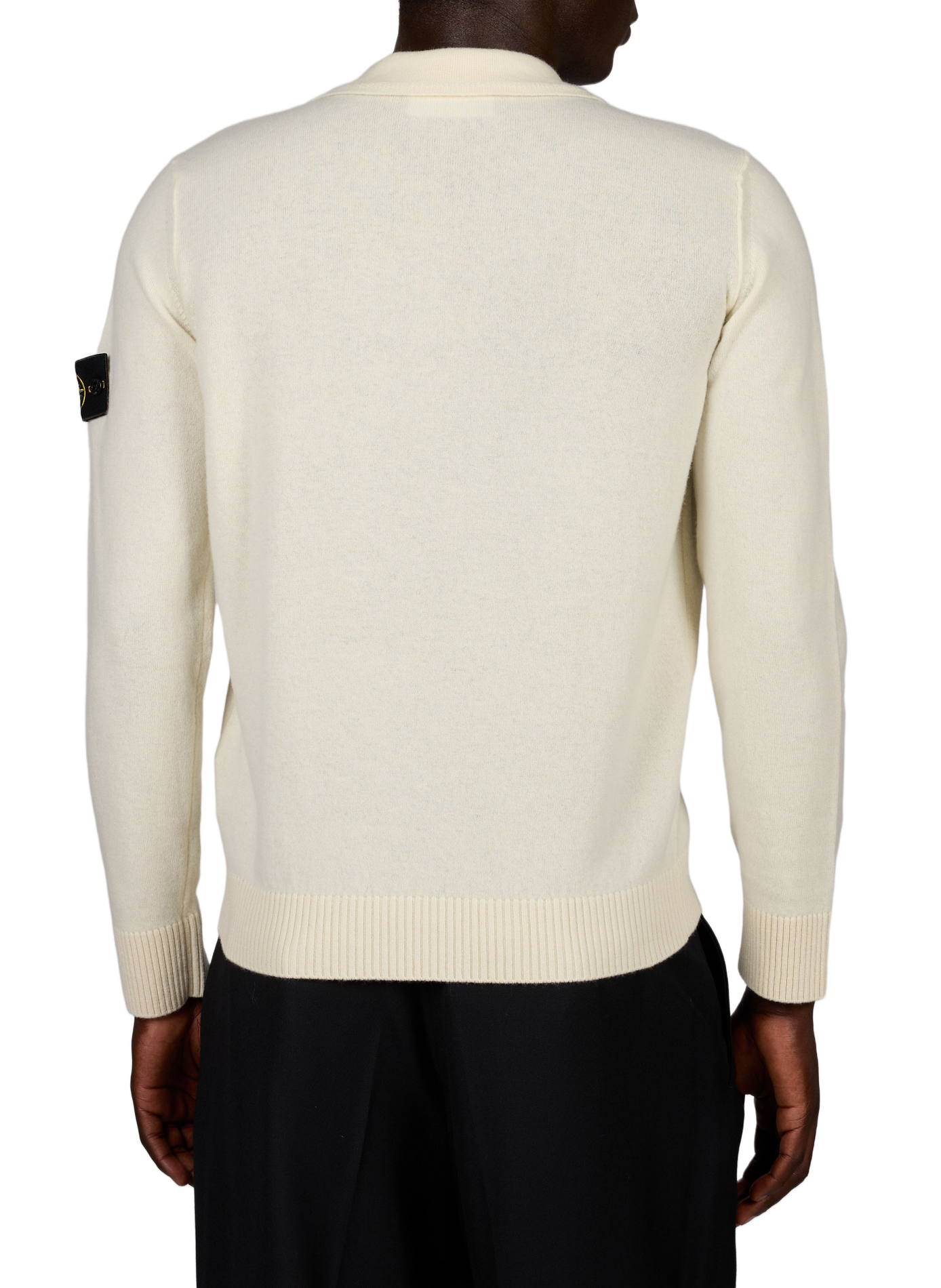 Polo droit en laine vierge STONE ISLAND Beige