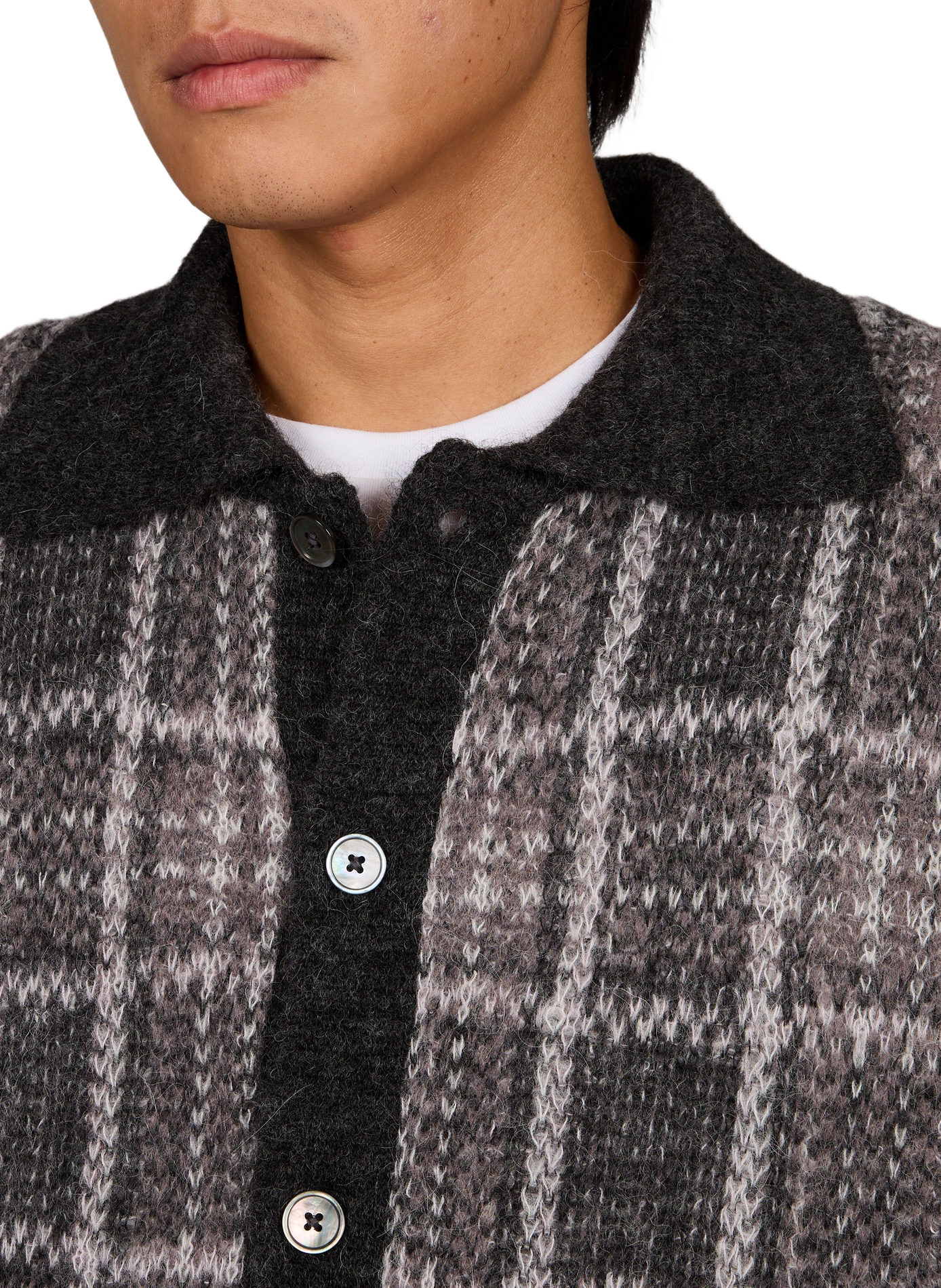 Oversized checkered wool blend vest OUR LEGACY Multicolour