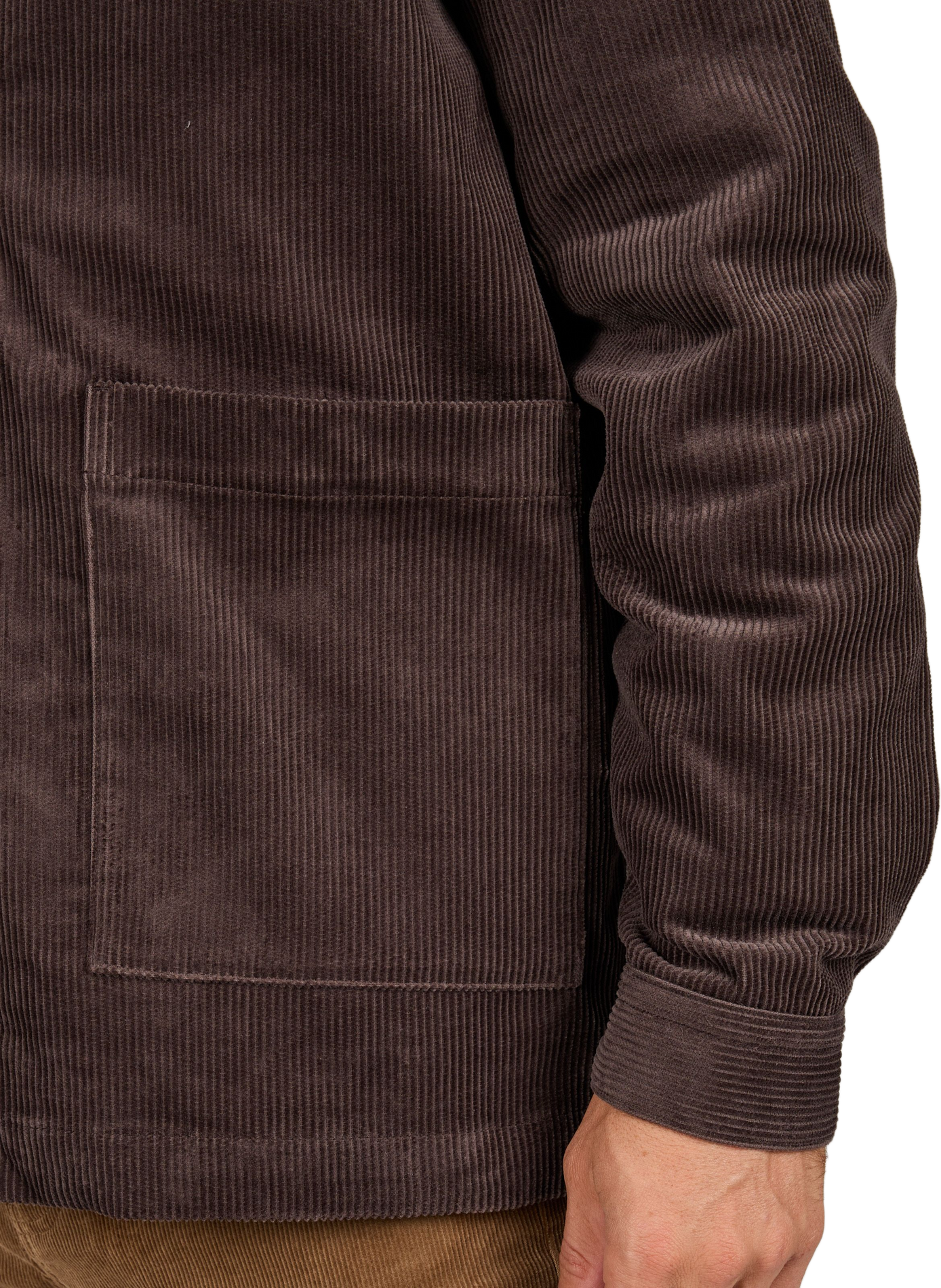 Veste droite en velours côtelée AIGLE Marron