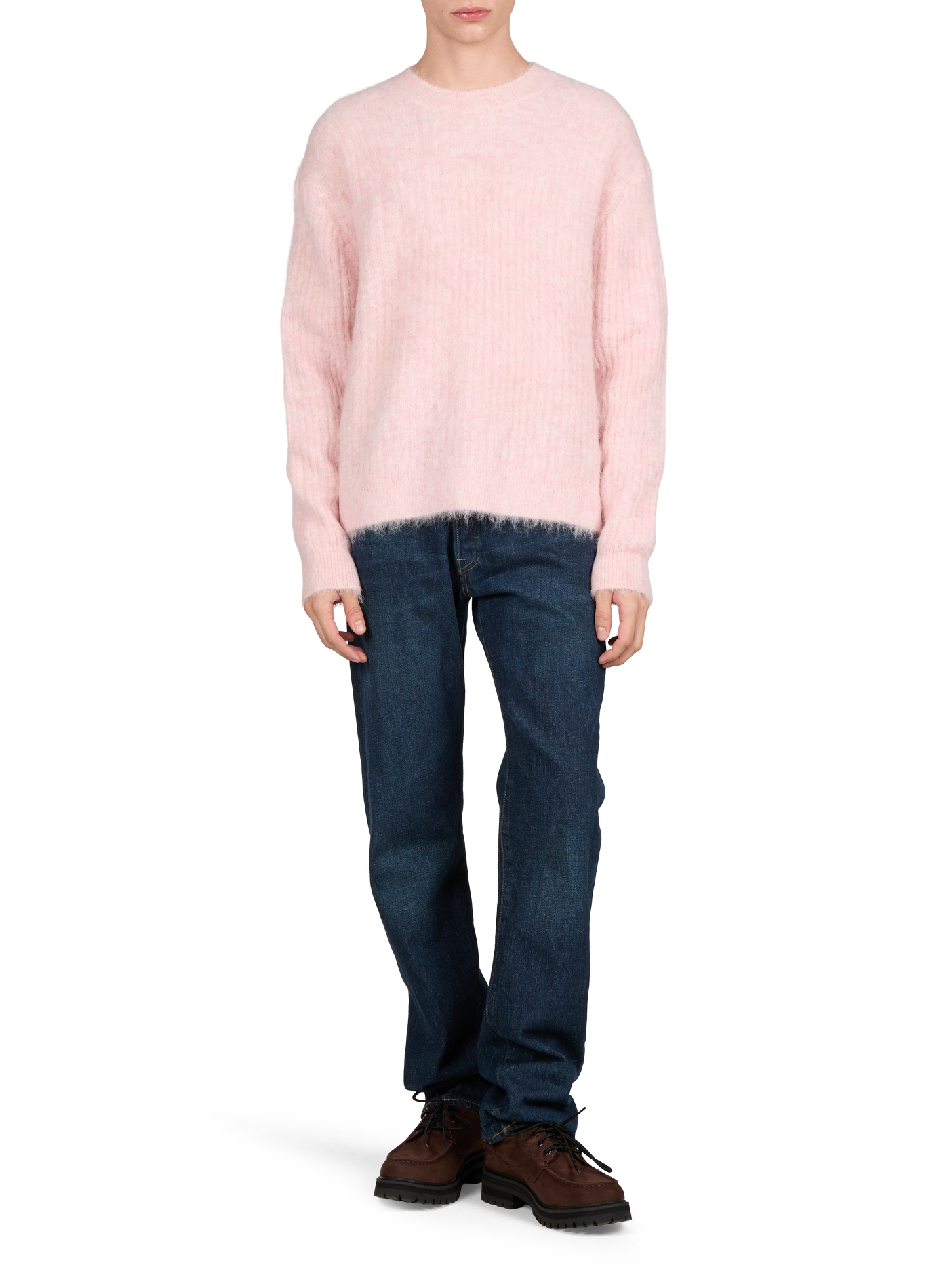 Oversized wool-blend jumper MAISON KITSUNÉ Pink