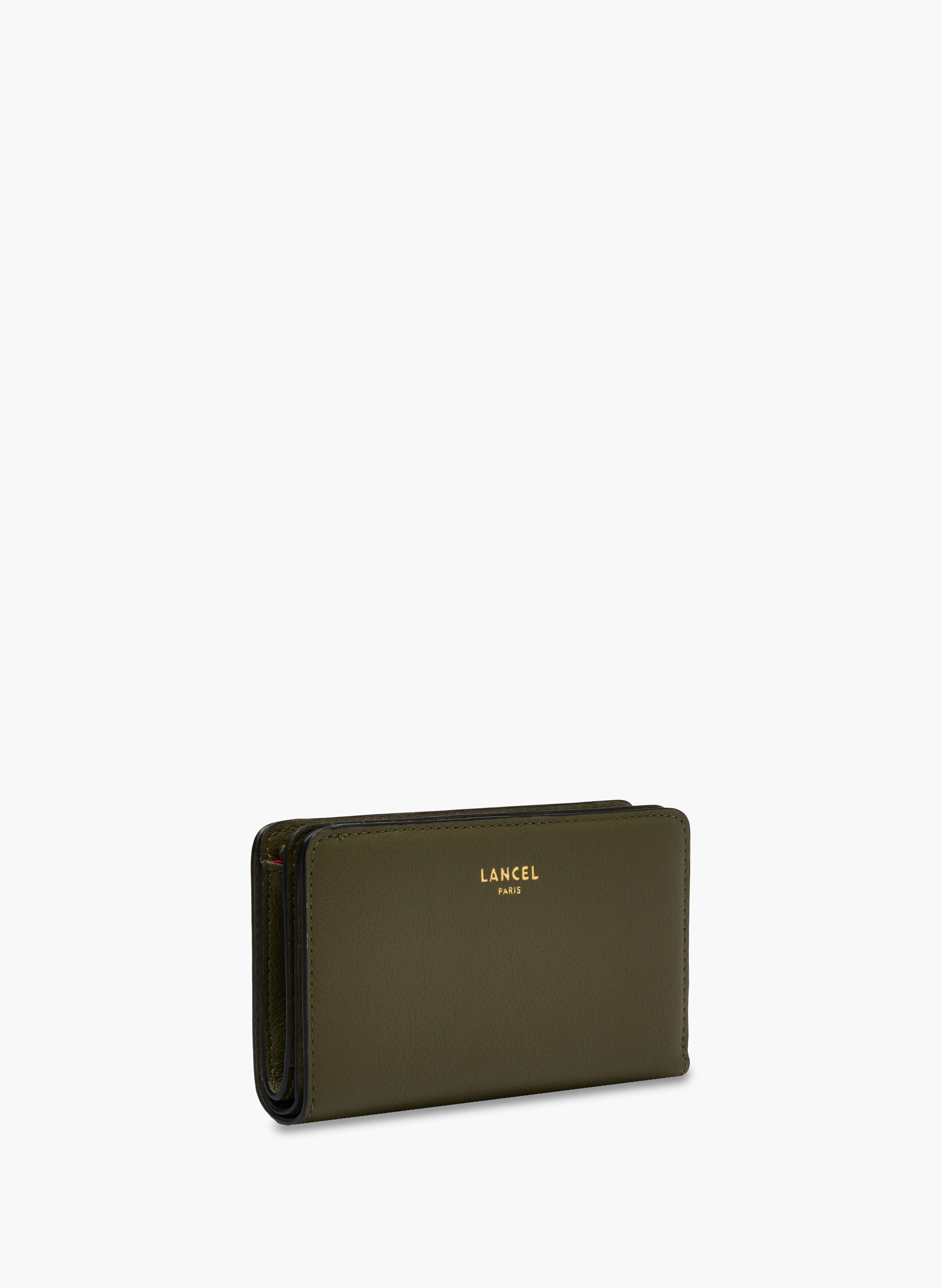 Portefeuille rectangulaire zippé bcbg de lancel en cuir LANCEL Vert