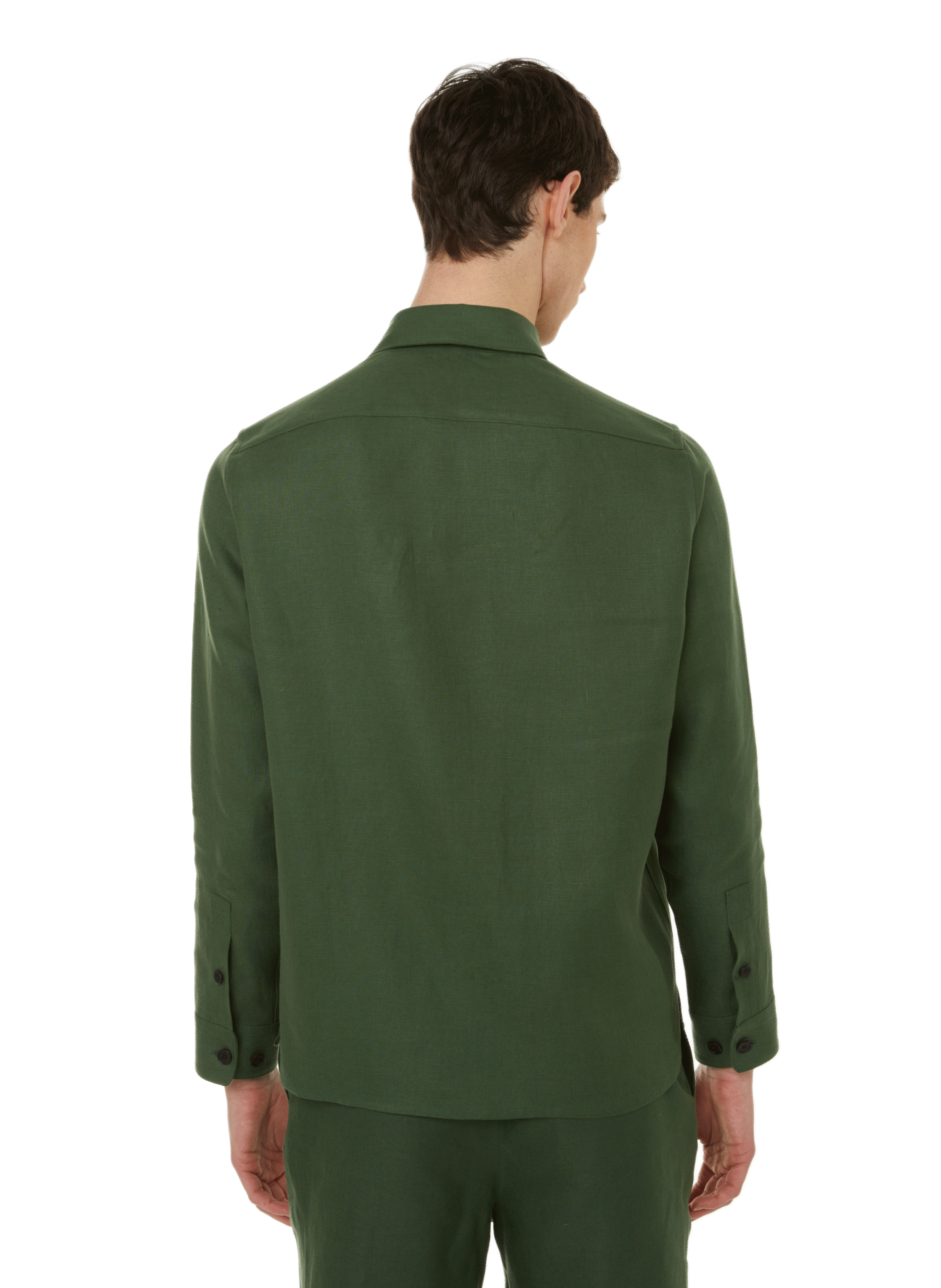 Chemise Balor en lin EDITIONS 102 Kaki