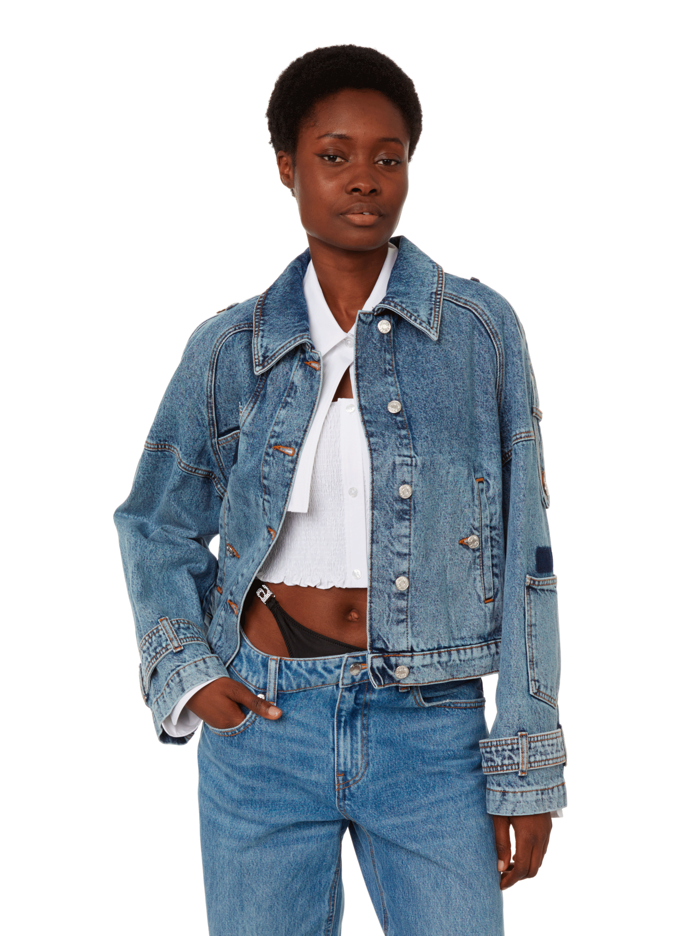 Veste en jean MOSCHINO