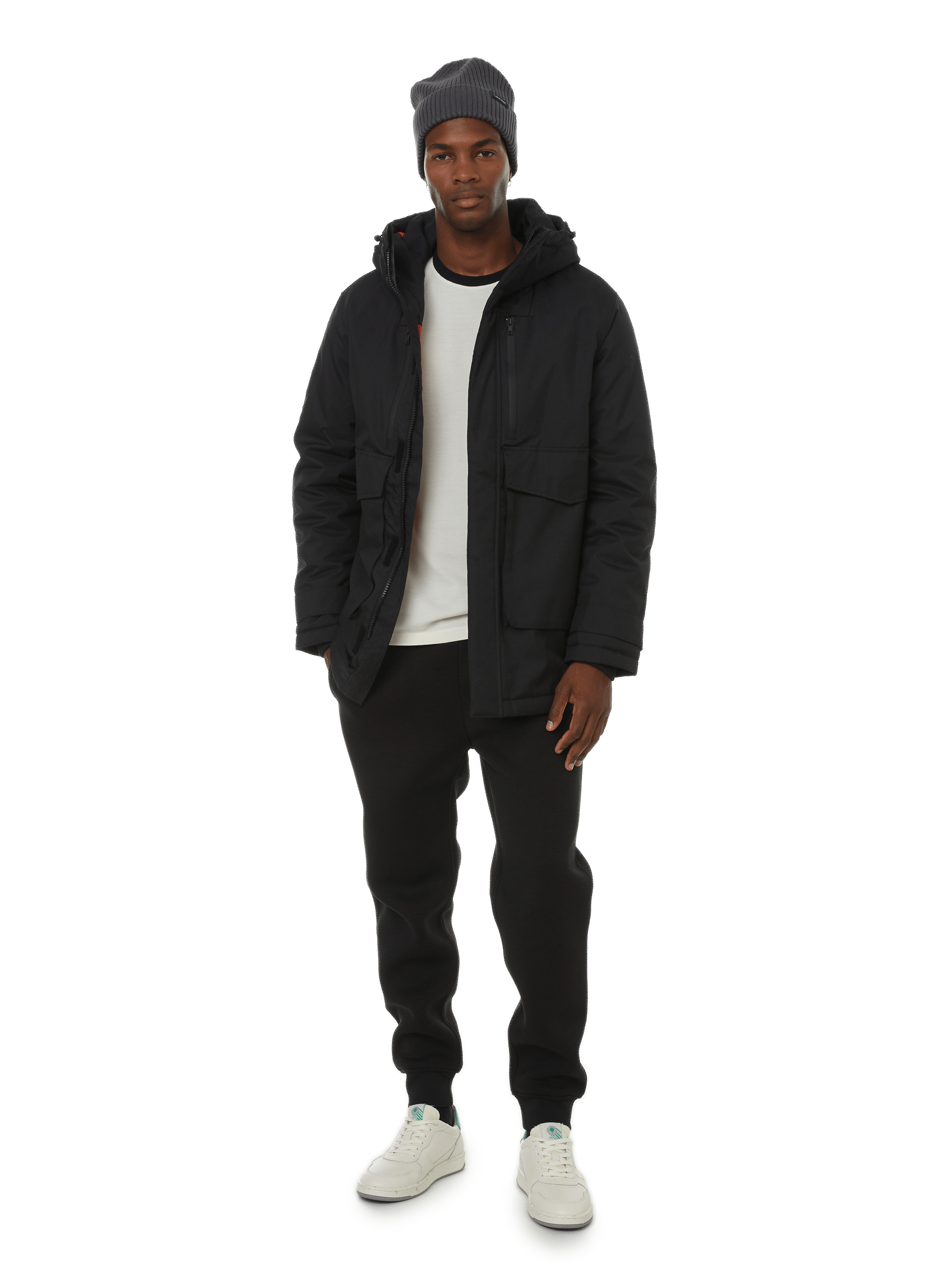 Hooded jacket 45.EW Black