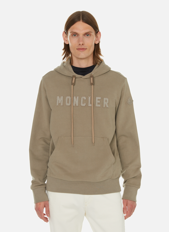 Organic cotton-blend hoodie with logo MONCLER