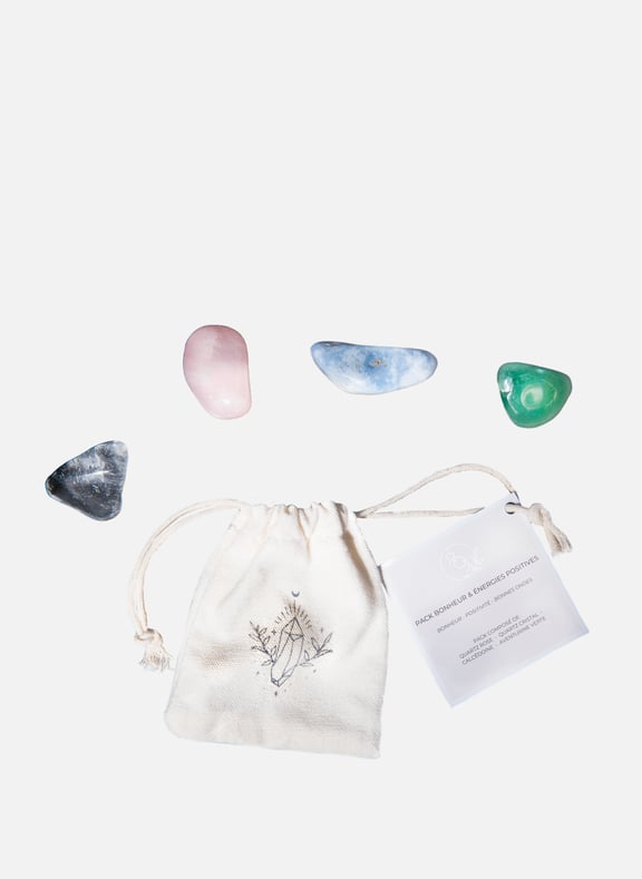 Pack Bonheur : Lot de 4 pierres de soin by ROLL ON JADE ROLL ON JADE Pack Bonheur : Lot de 4 pierres de soin