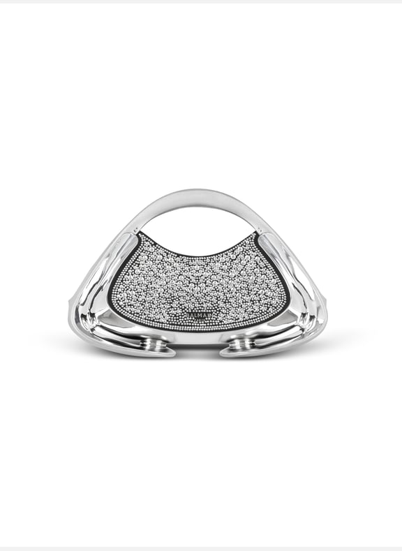 Sac jolie madame medium en strass Argent by BALMAIN BALMAIN Sac jolie madame medium en strass Argent
