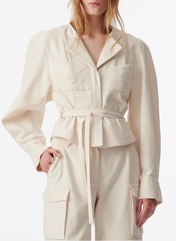 Top court manches longues ceinturé parisa Beige by IRO IRO Top court manches longues ceinturé parisa Beige