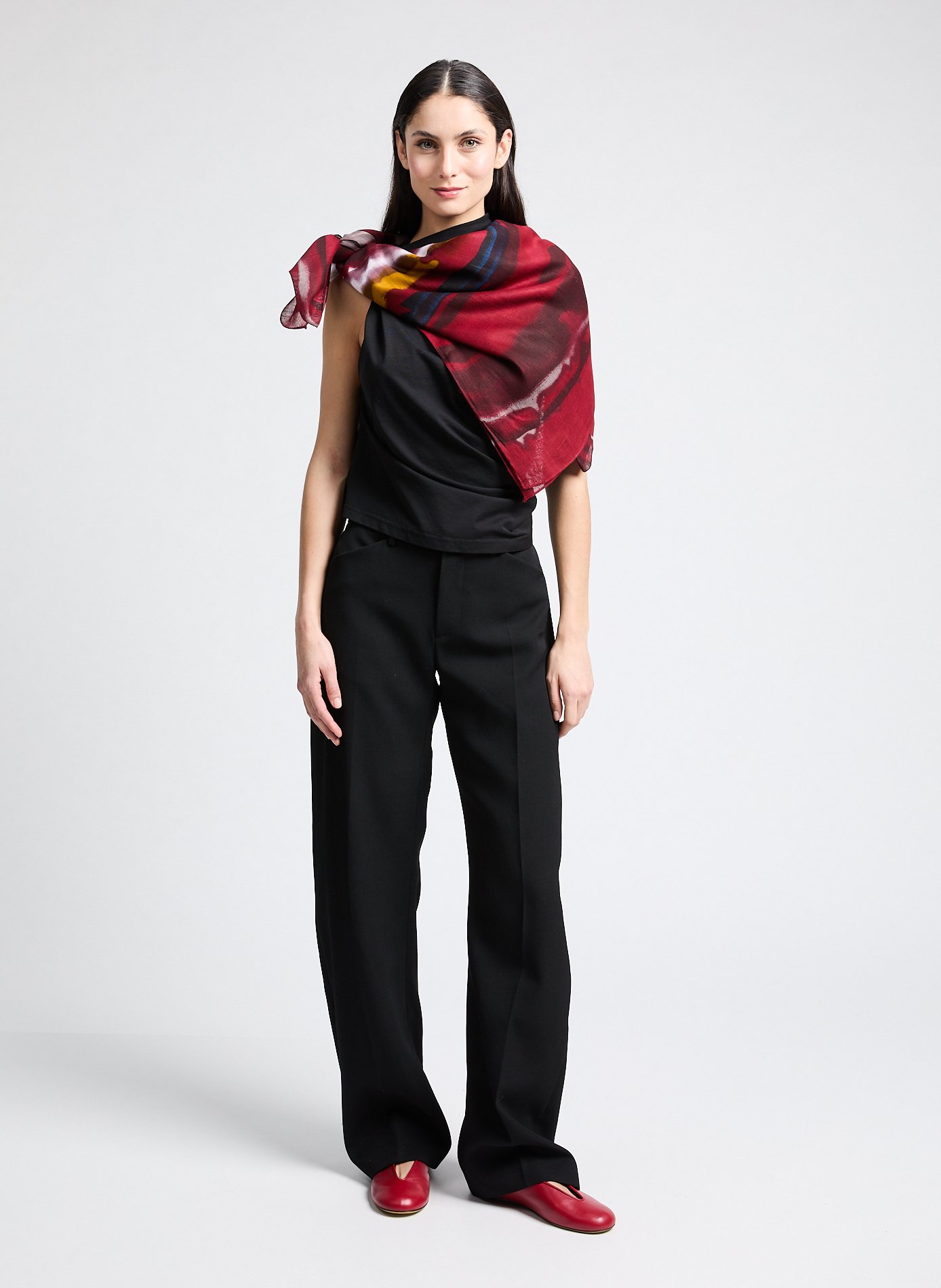 Foulard imprimé AU PRINTEMPS PARIS Multicolore