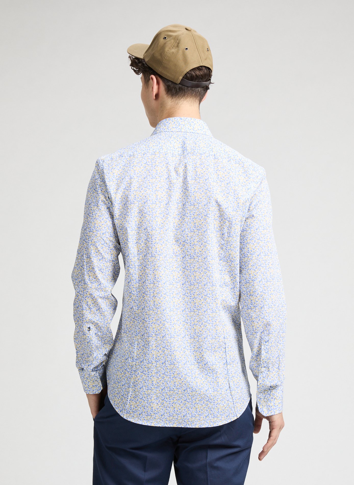 Cotton patterned shirt SEIDENSTICKER White
