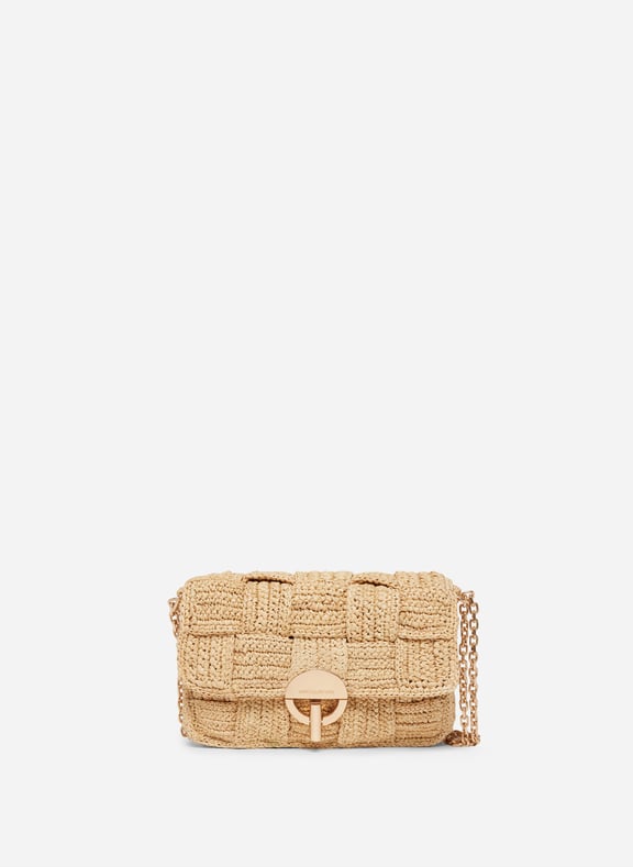 Moyen sac moon en raphia Beige by VANESSA BRUNO VANESSA BRUNO Moyen sac moon en raphia Beige
