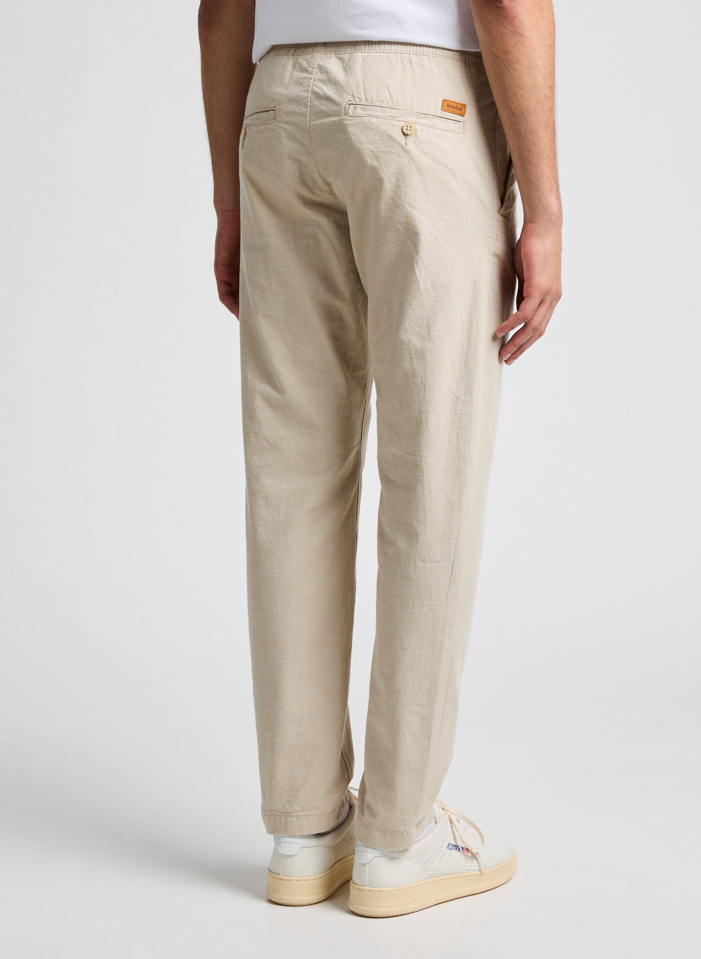 Pantalon à cordon en coton  TIMBERLAND Beige