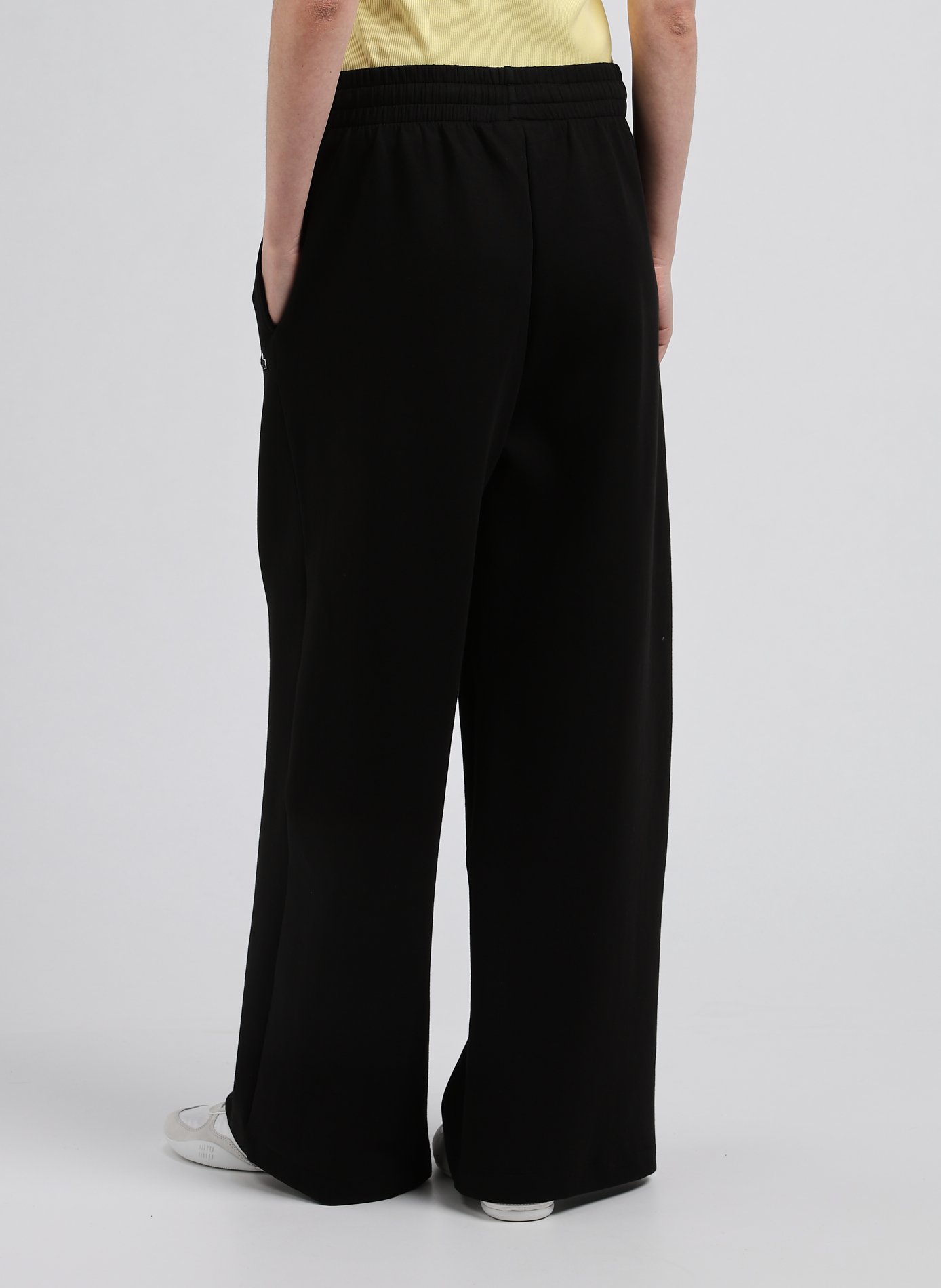 Pantalon de jogging en coton LACOSTE Noir