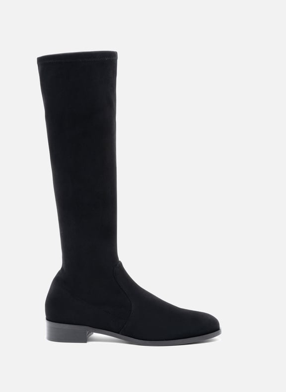 Bottes rivas en velours stretch Noir by PARALLELE PARALLELE Bottes rivas en velours stretch Noir