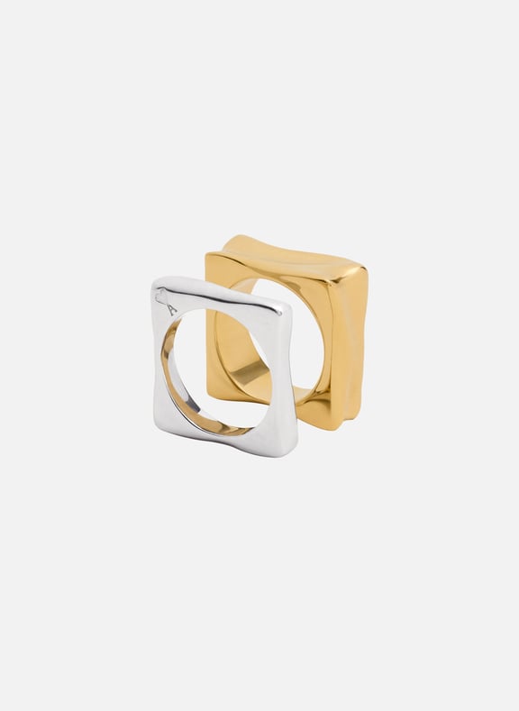 Bague dune unisexe Doré by AMI PARIS AMI PARIS Bague dune unisexe Doré
