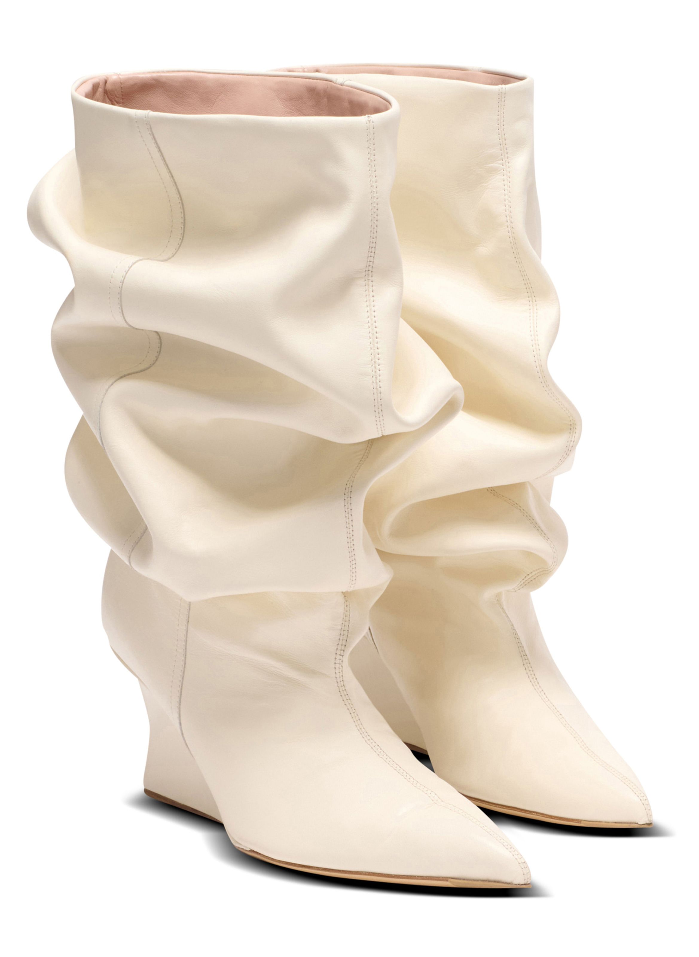 Bottines wedge BALMAIN Blanc