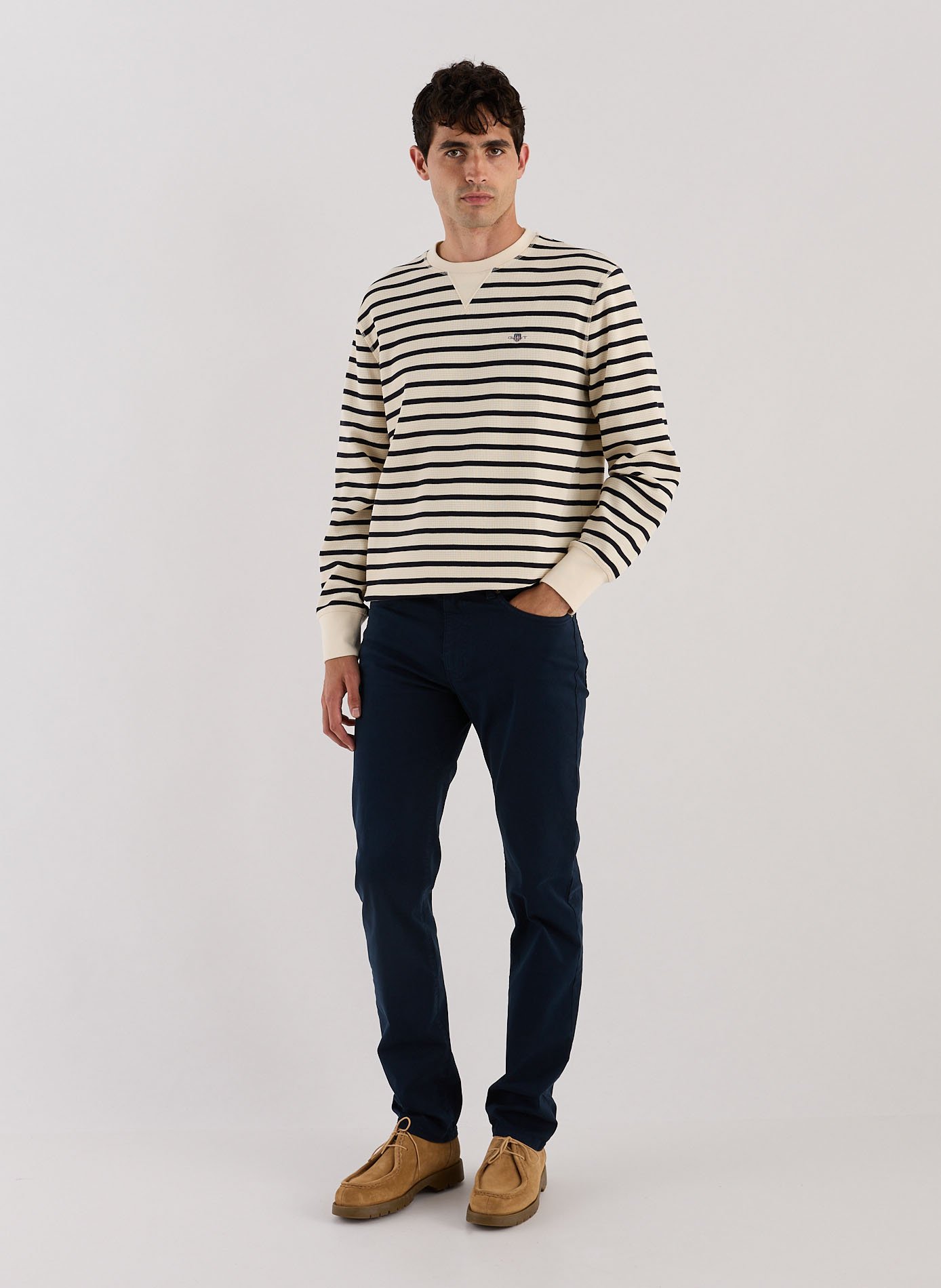Plain trousers GANT Blue