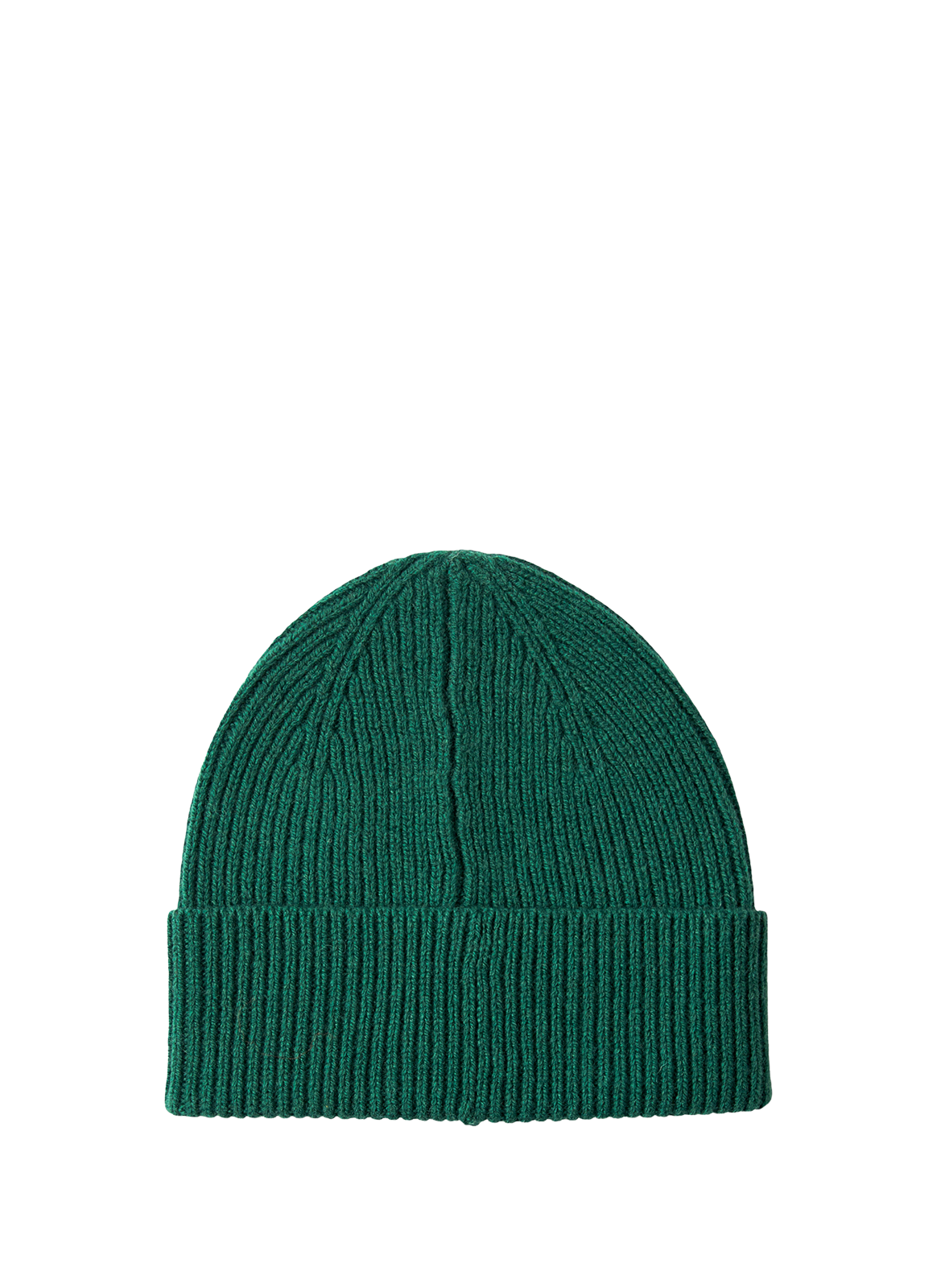 SELECTED Bonnet côtelé en laine Vert