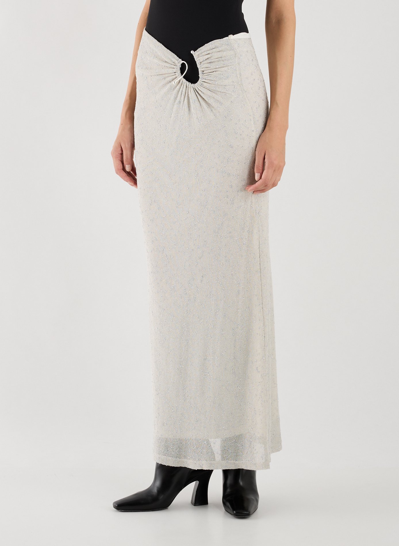 CHRISTOPHER ESBER Flared skirt Beige