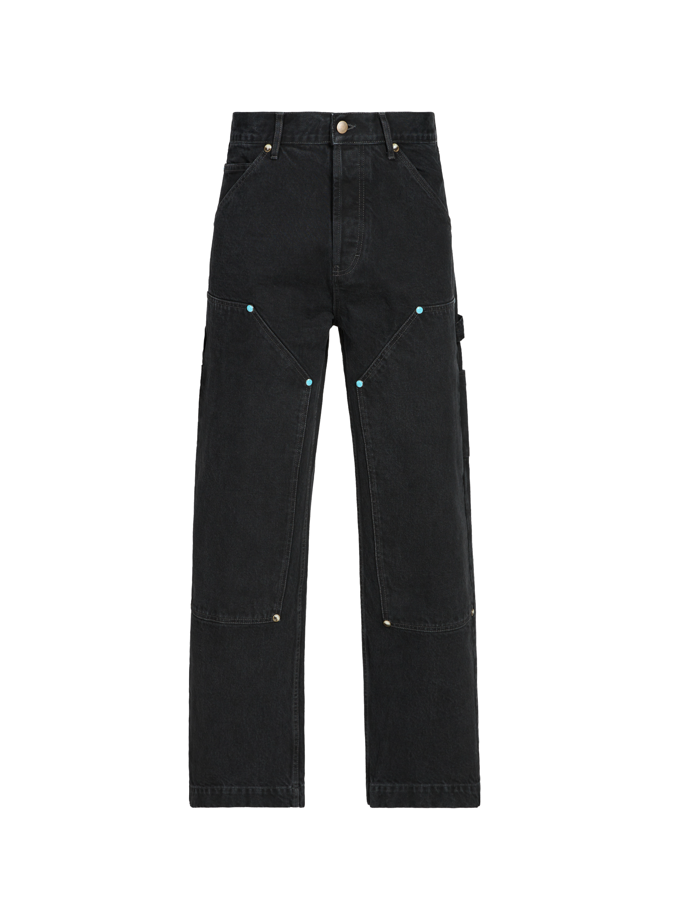 CALEB Pantalon cargo en coton Noir