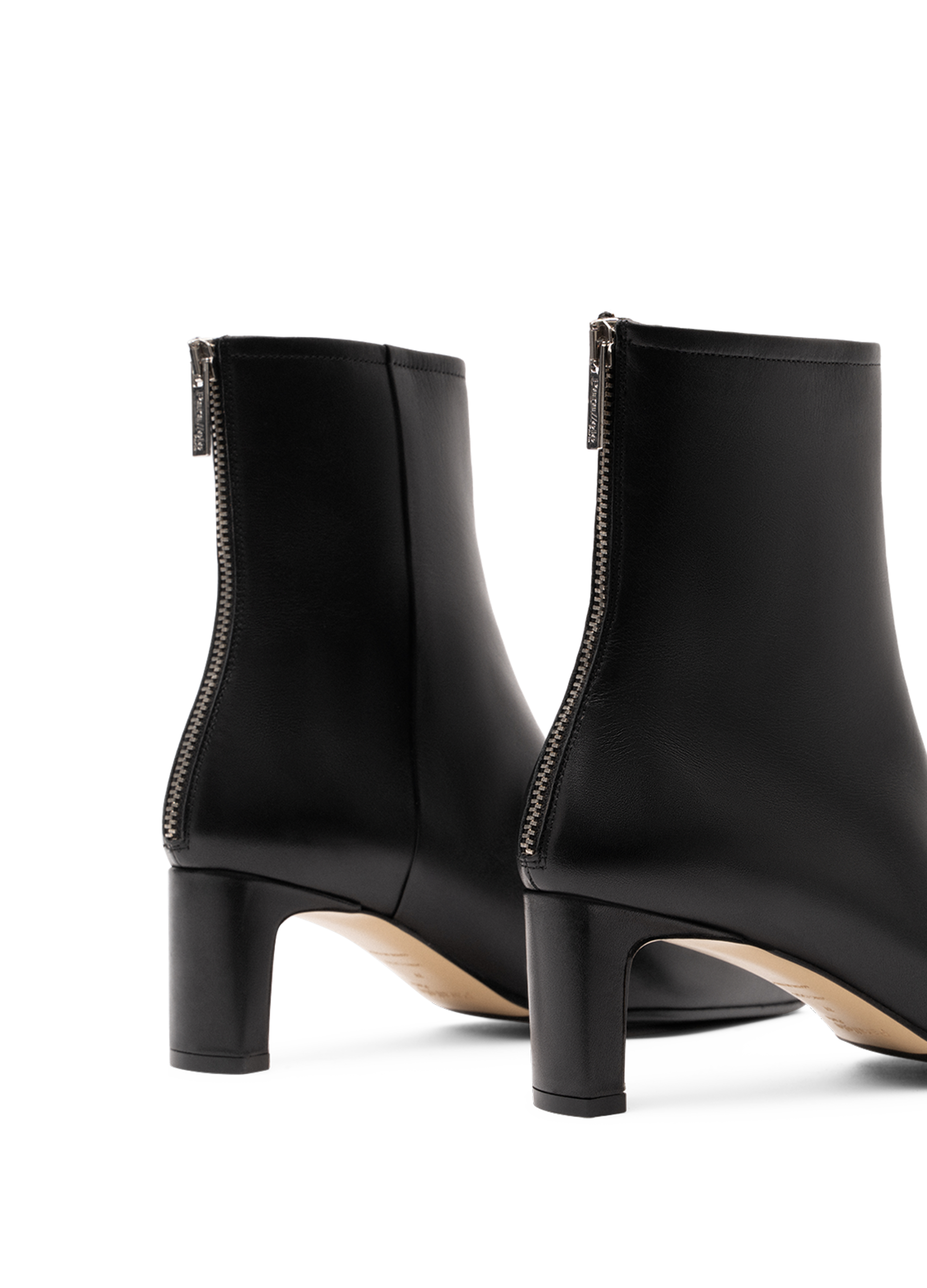 Bottines nora en veau lisse PARALLELE Noir